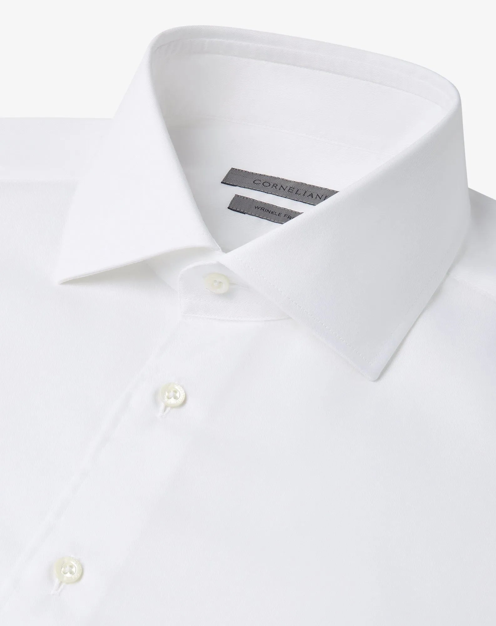 CORNELIANI Wrinkle Free Shirt WHITE - Henry Bucks