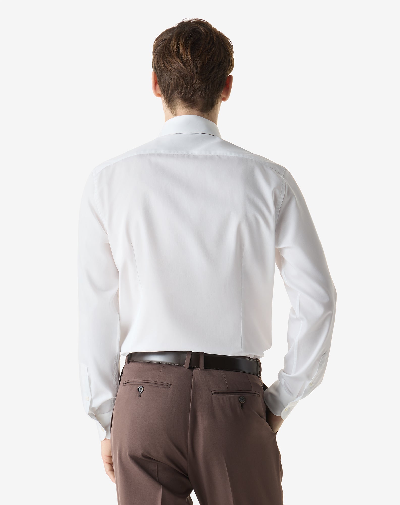 CORNELIANI Wrinkle Free Shirt WHITE - Henry Bucks