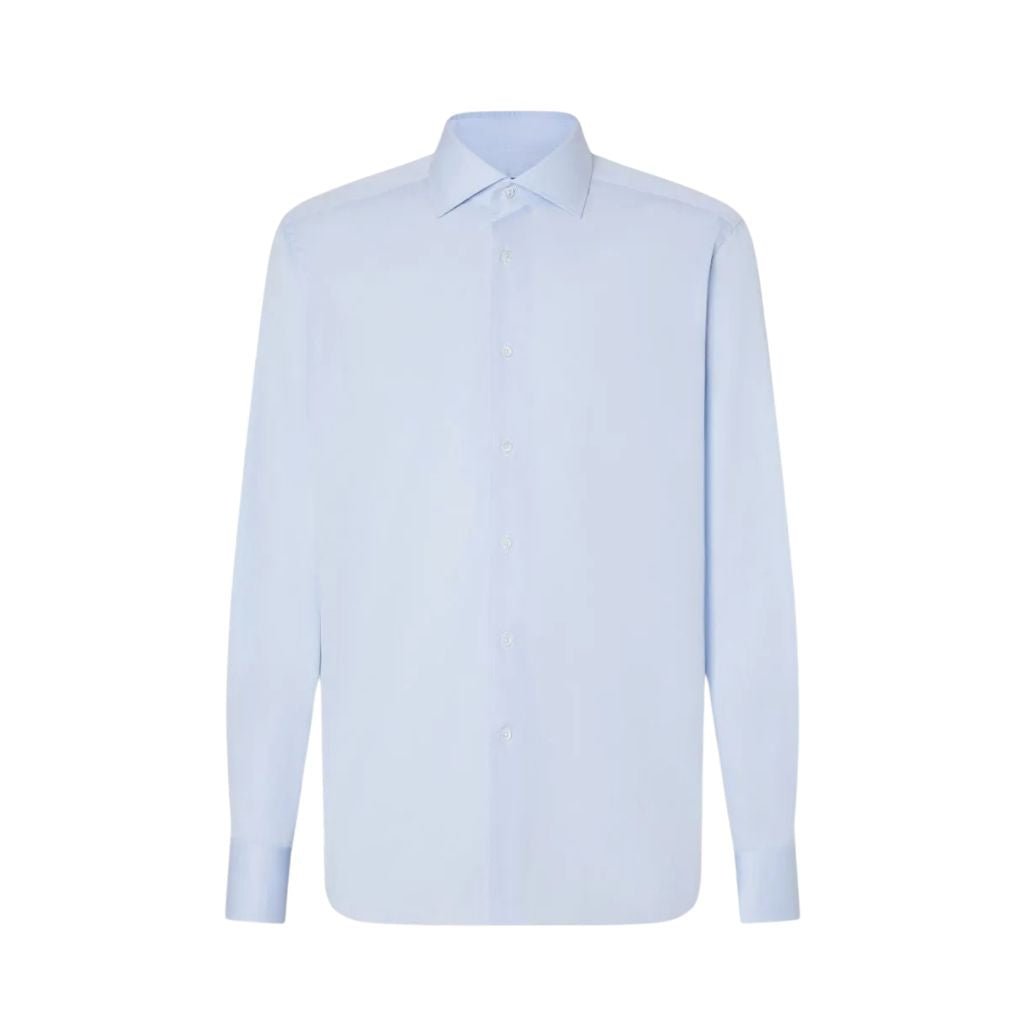 CORNELIANI Wrinkle Free Twill Shirt SKY - Henry Bucks