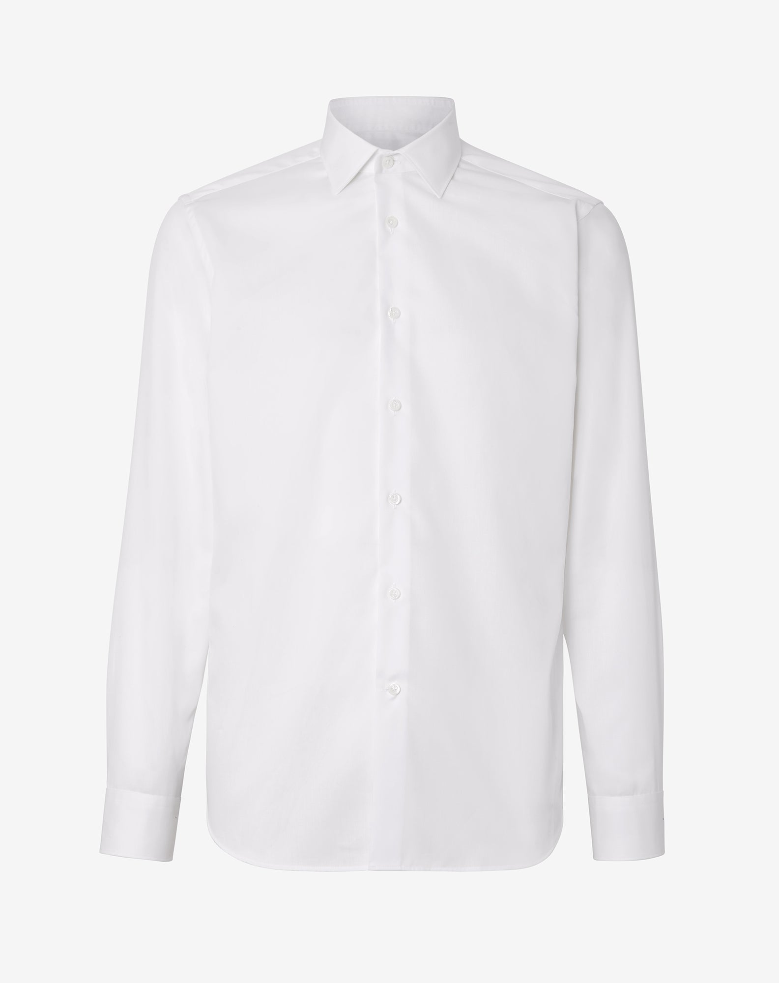 CORNELIANI Wrinkle Free Twill Shirt WHITE - Henry BucksShirts01SS220008 - WHTE - 39