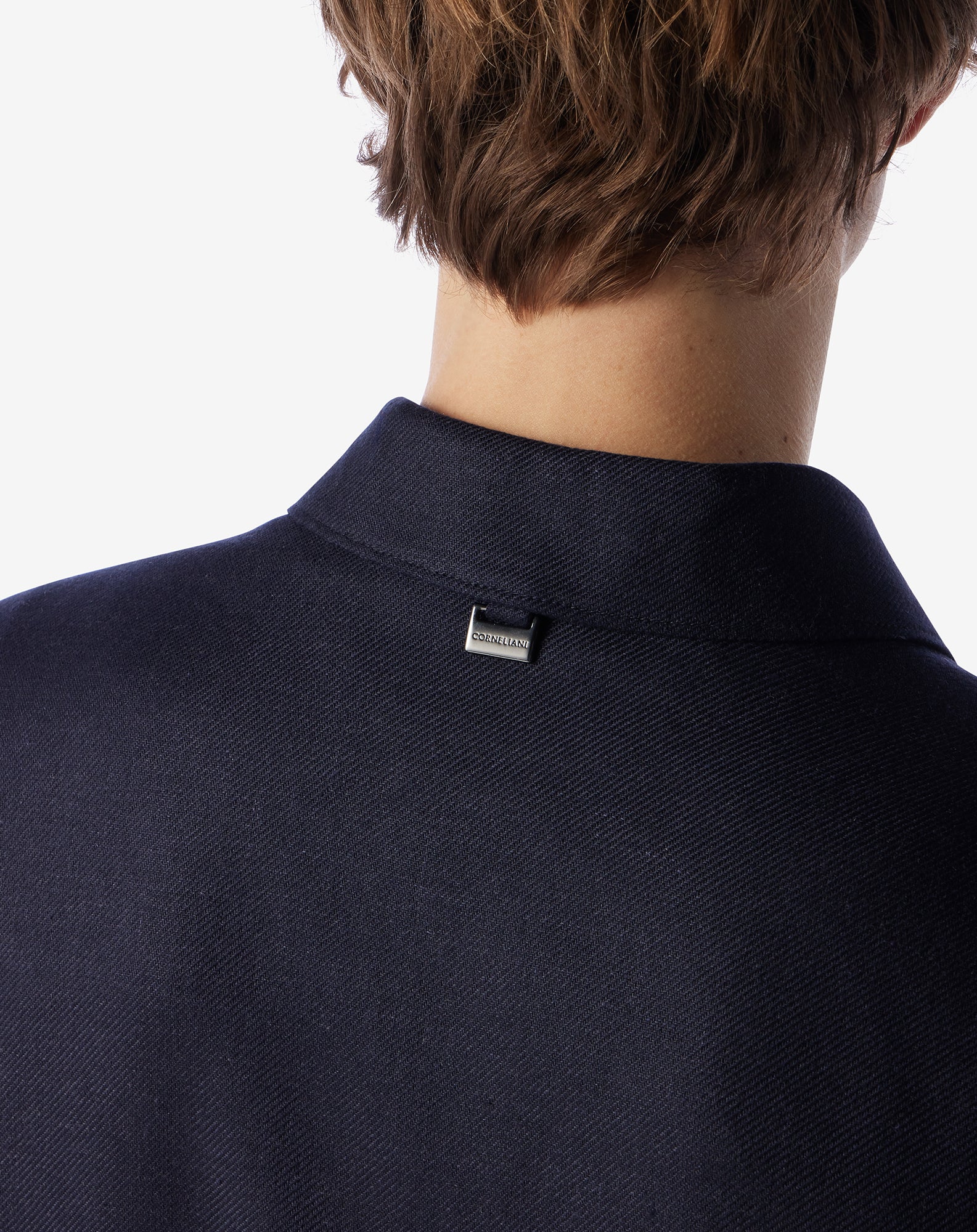 CORNELIANI Zip Up Shirt Jacket NAVY REG - Henry Bucks