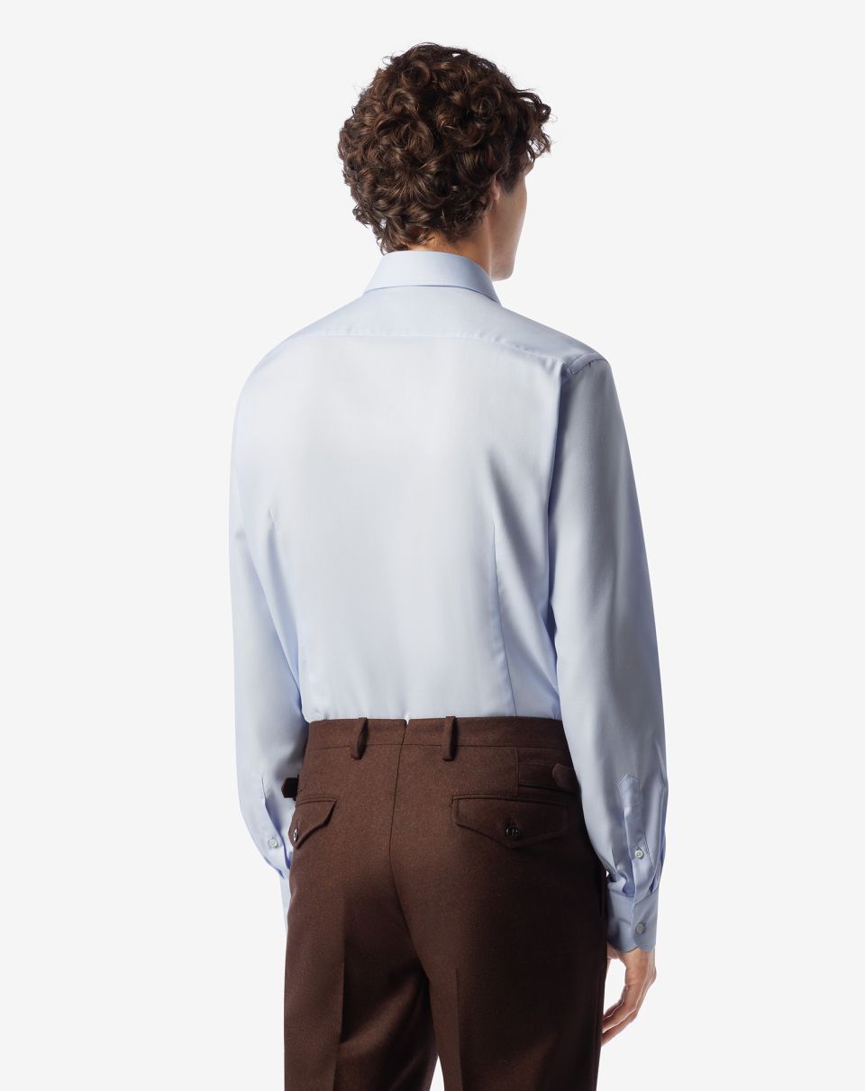 Corneliani FineTwill Shirt in BLUE/SKY