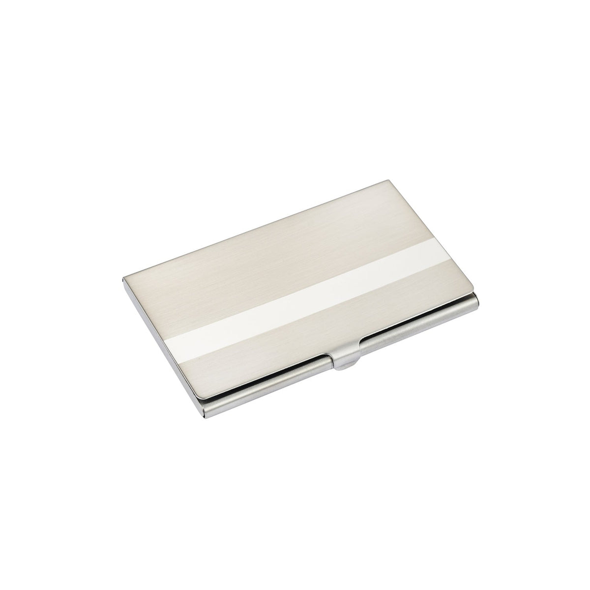 CUDWORTH Brushed & Polished Stainless Steel Card Case - Henry Bucks