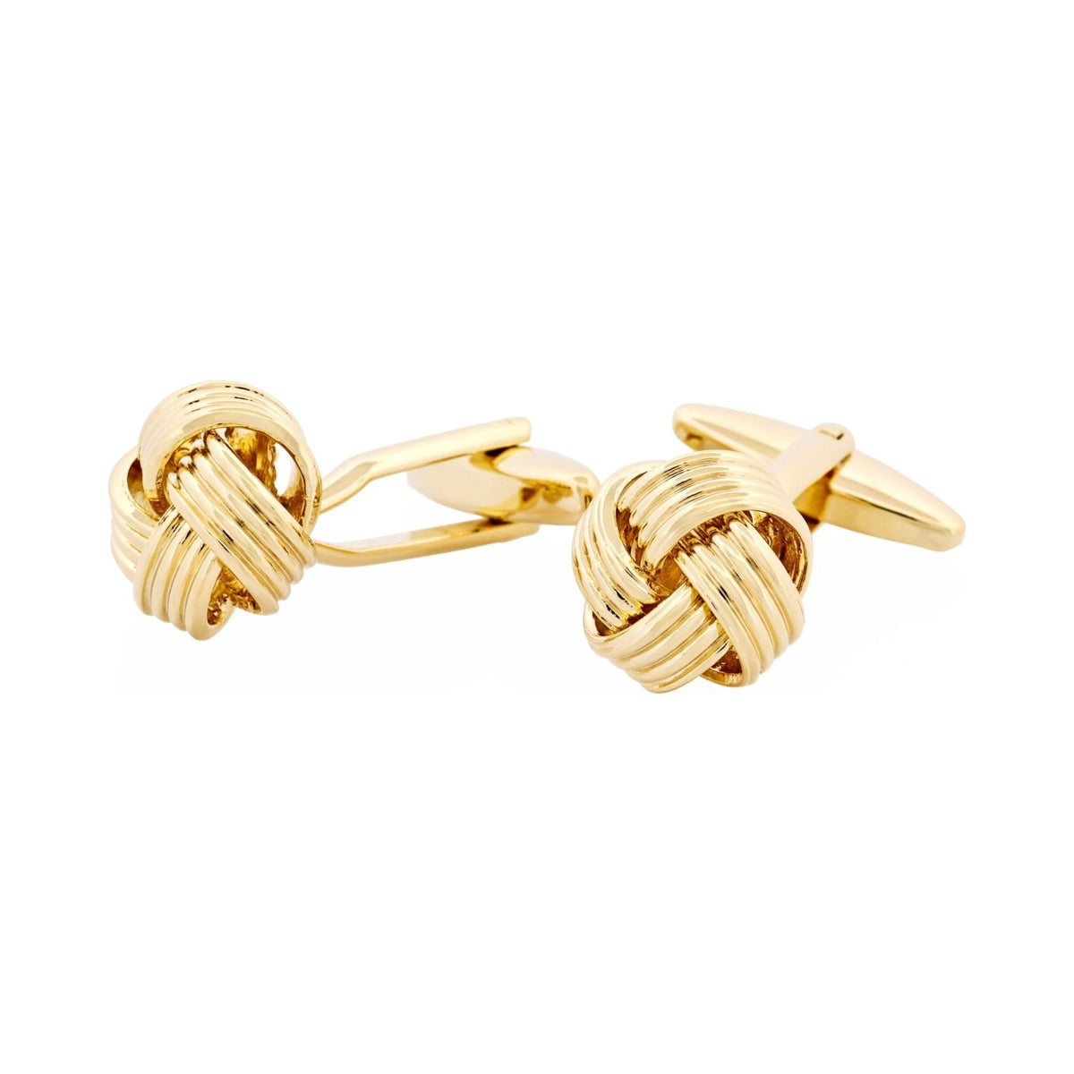 CUDWORTH Gold Plated Knot Cufflinks - Henry Bucks