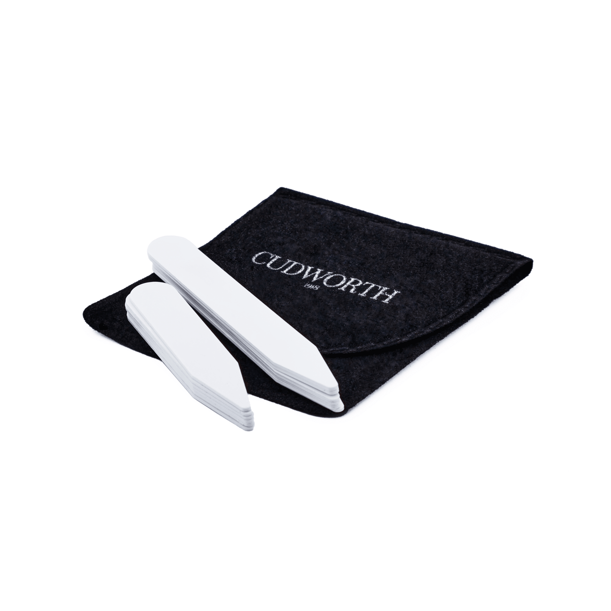 CUDWORTH Plastic Collar Stays Set WHITE - Henry Bucks