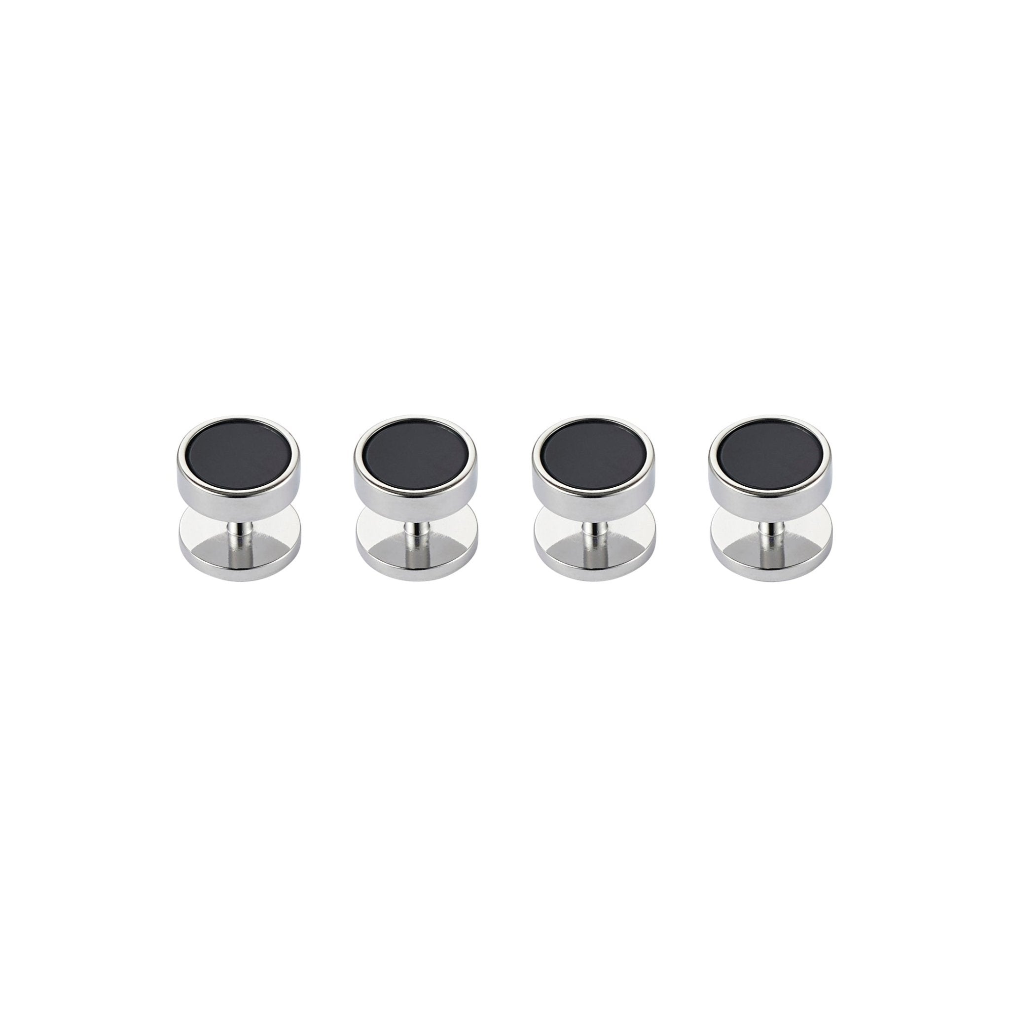 Cudworth Rhodium Plated/Black 4PC Stud Set - Henry BucksStud Set52AW230002