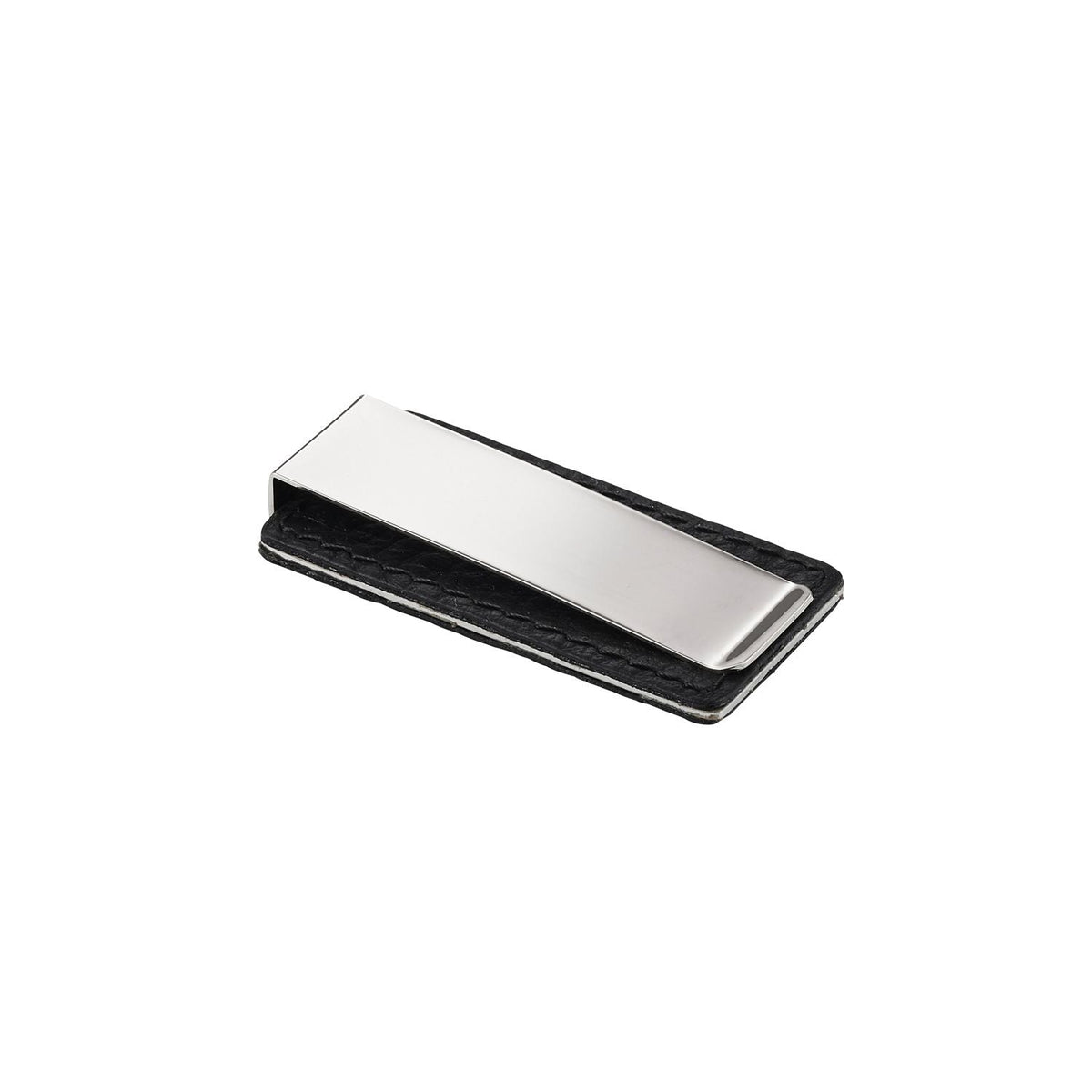 CUDWORTH Stainless Steel & Black PU Money Clip - Henry Bucks