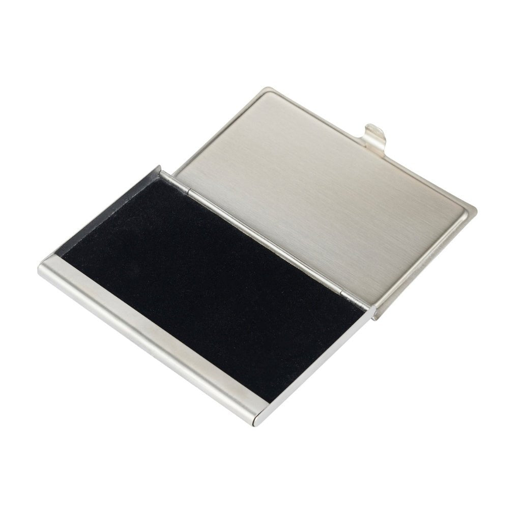 CUDWORTH Stainless Steel Card Holder BLACK/SILVER - Henry Bucks