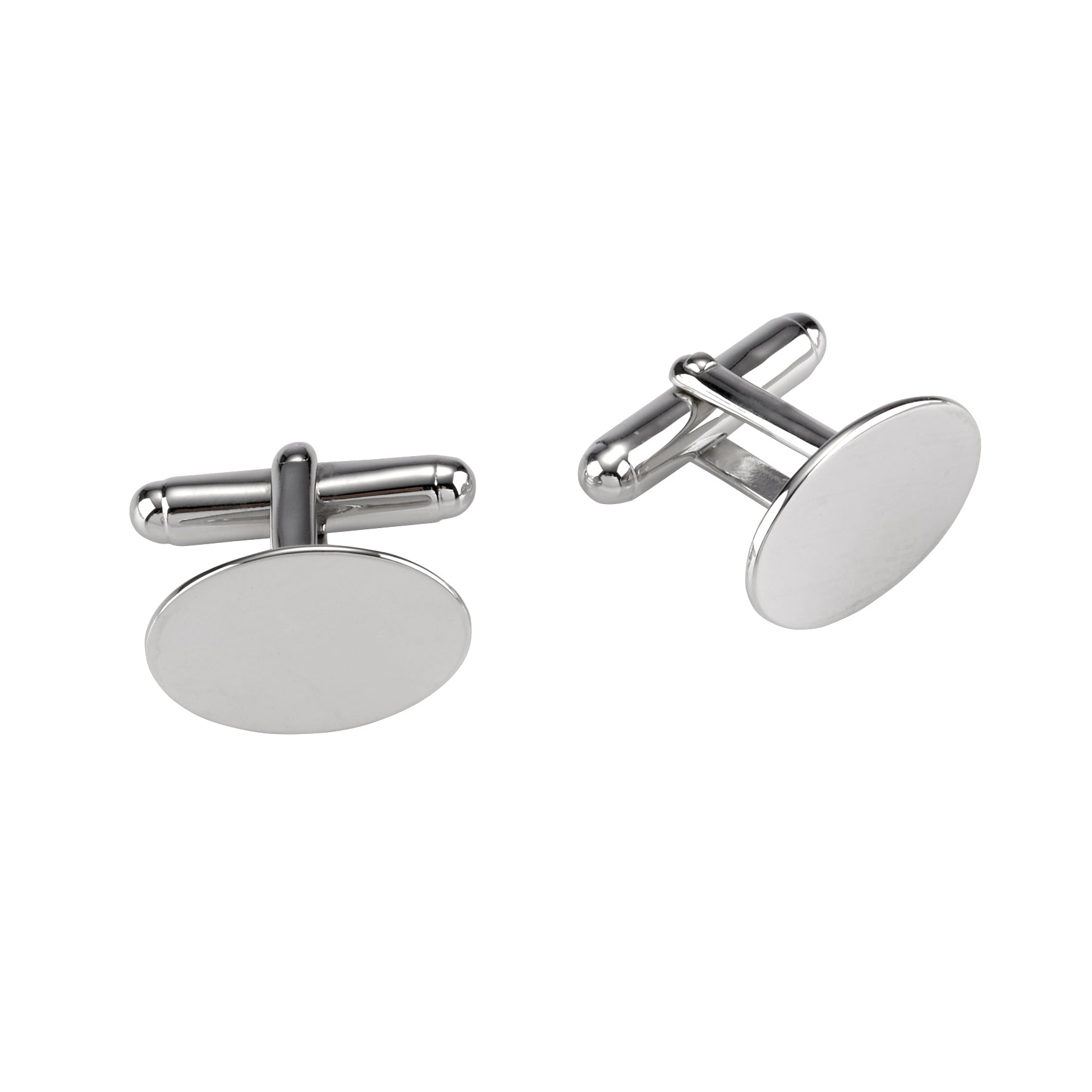 Cudworth Sterling Silver Oval Cufflinks - Henry BucksCufflinks52AW230036