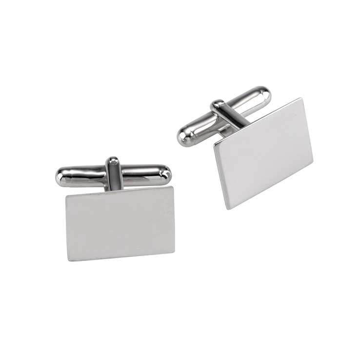 Cudworth Sterling Silver Rectangle Cufflinks - Henry BucksCufflinks52AW230038