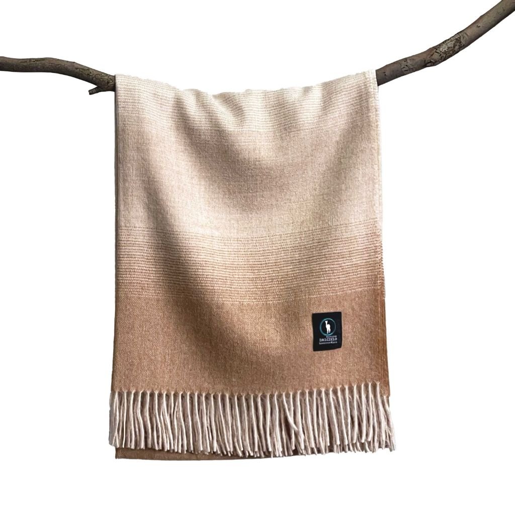 DALCIELO Baby Alpaca Eco Scarf BEIGE TAUPE - Henry Bucks