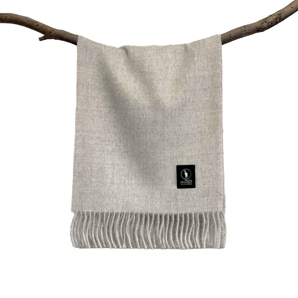 DALCIELO Fine Alpaca Eco Friendly Scarf GREY - Henry Bucks