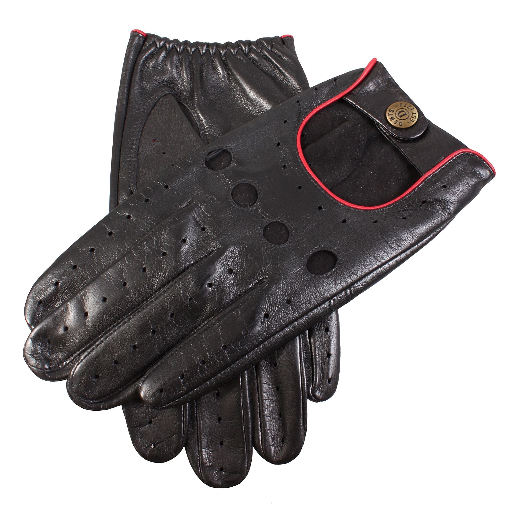 DENTS Leather Driving Glove BLACK - Henry BucksGloves52AW230062 - BLCK - SM