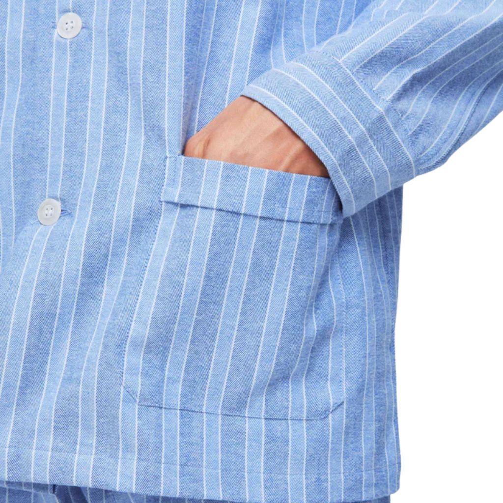 DEREK ROSE Arran Men's Pyjama Set BLUE - Henry Bucks