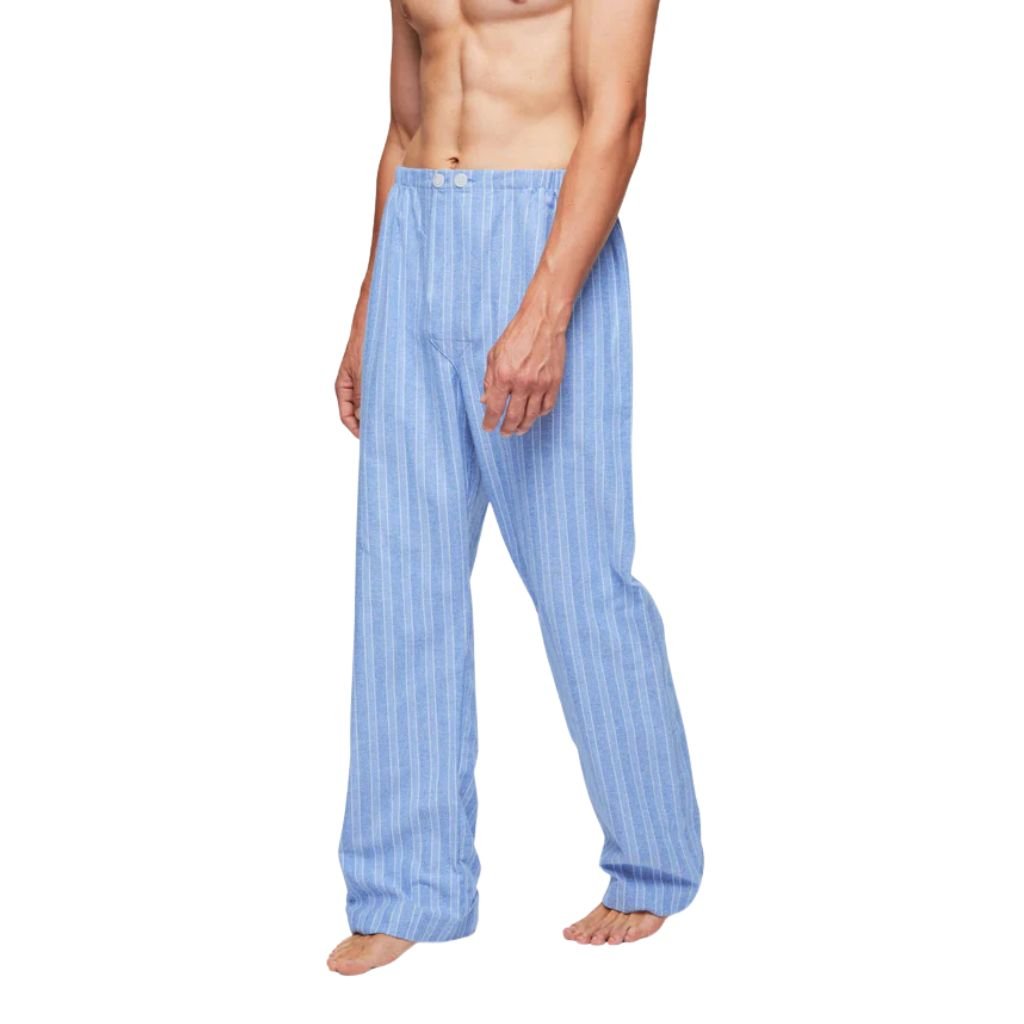 DEREK ROSE Arran Men's Pyjama Set BLUE - Henry Bucks