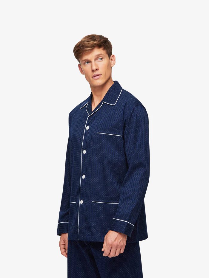 DEREK ROSE Braemar Men's Classic Pyjamas NAVY - Henry BucksPyjamas65AW240001 - NAVY - SM