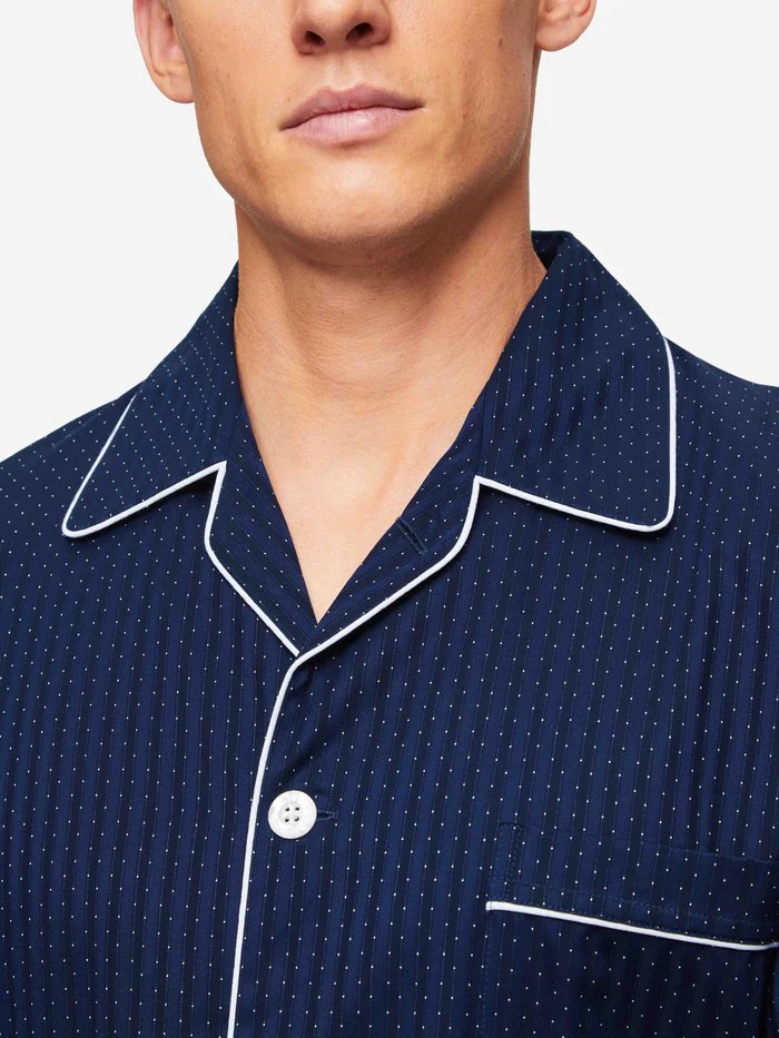 DEREK ROSE Braemar Men's Classic Pyjamas NAVY - Henry BucksPyjamas65AW240001 - NAVY - SM