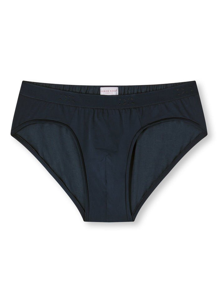 DEREK ROSE Pima Cotton Brief BLACK - Henry BucksBoxers20SS230004 - BLCK - M