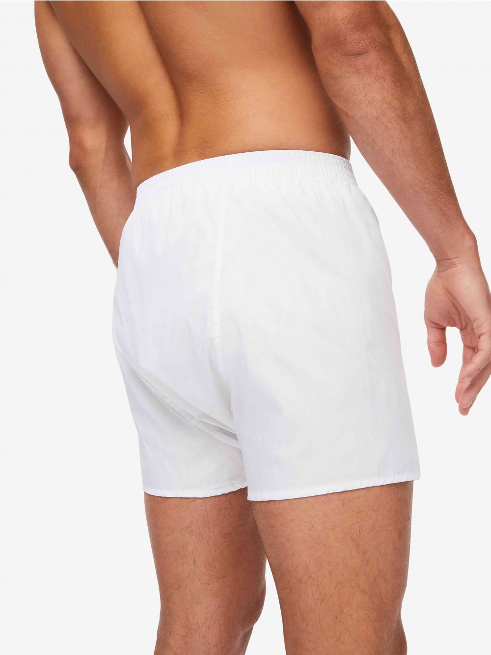 DEREK ROSE Savoy Cotton Classic Boxer - Henry BucksBoxers2000262 - WHTE - SM