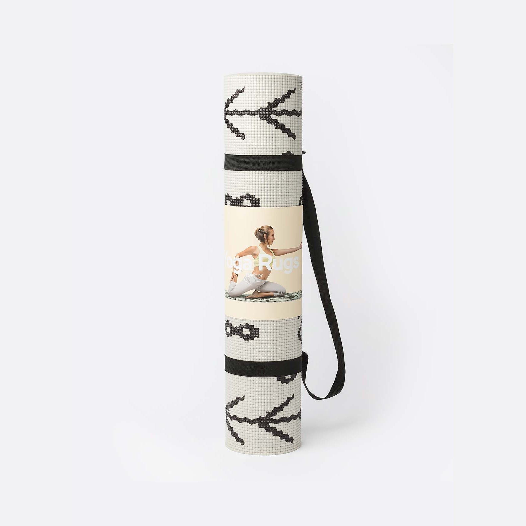 DOIY Yoga Mat Berber BLACK/WHITE - Henry Bucks