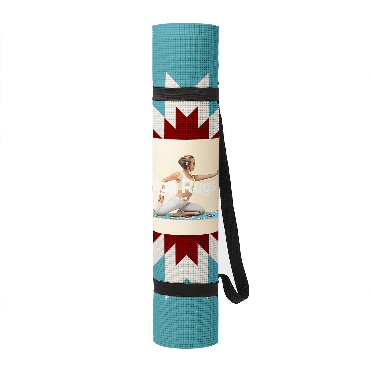 DOIY Yoga Mat Navajo TEAL/RED - Henry Bucks