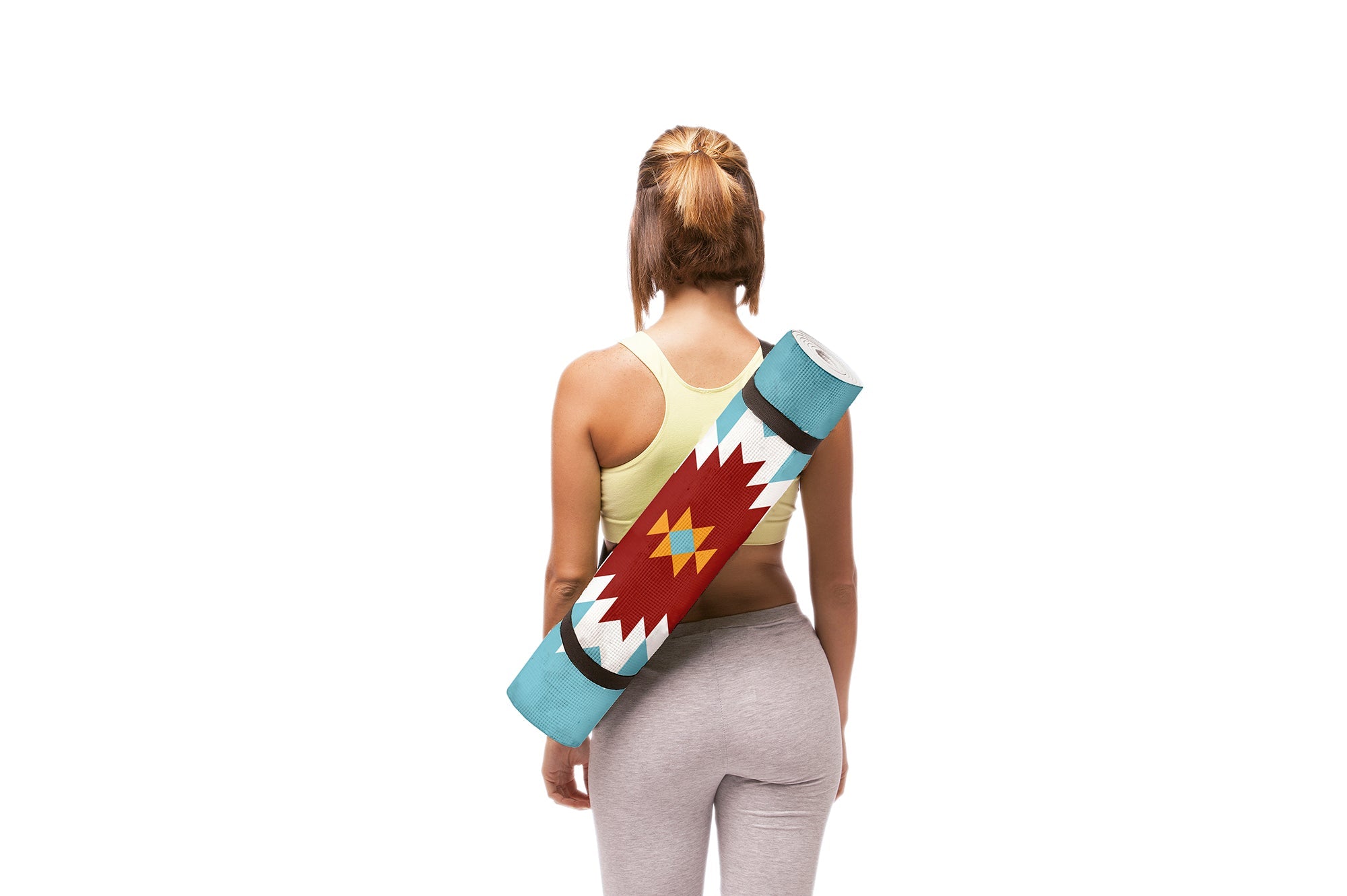 DOIY Yoga Mat Navajo TEAL/RED - Henry Bucks