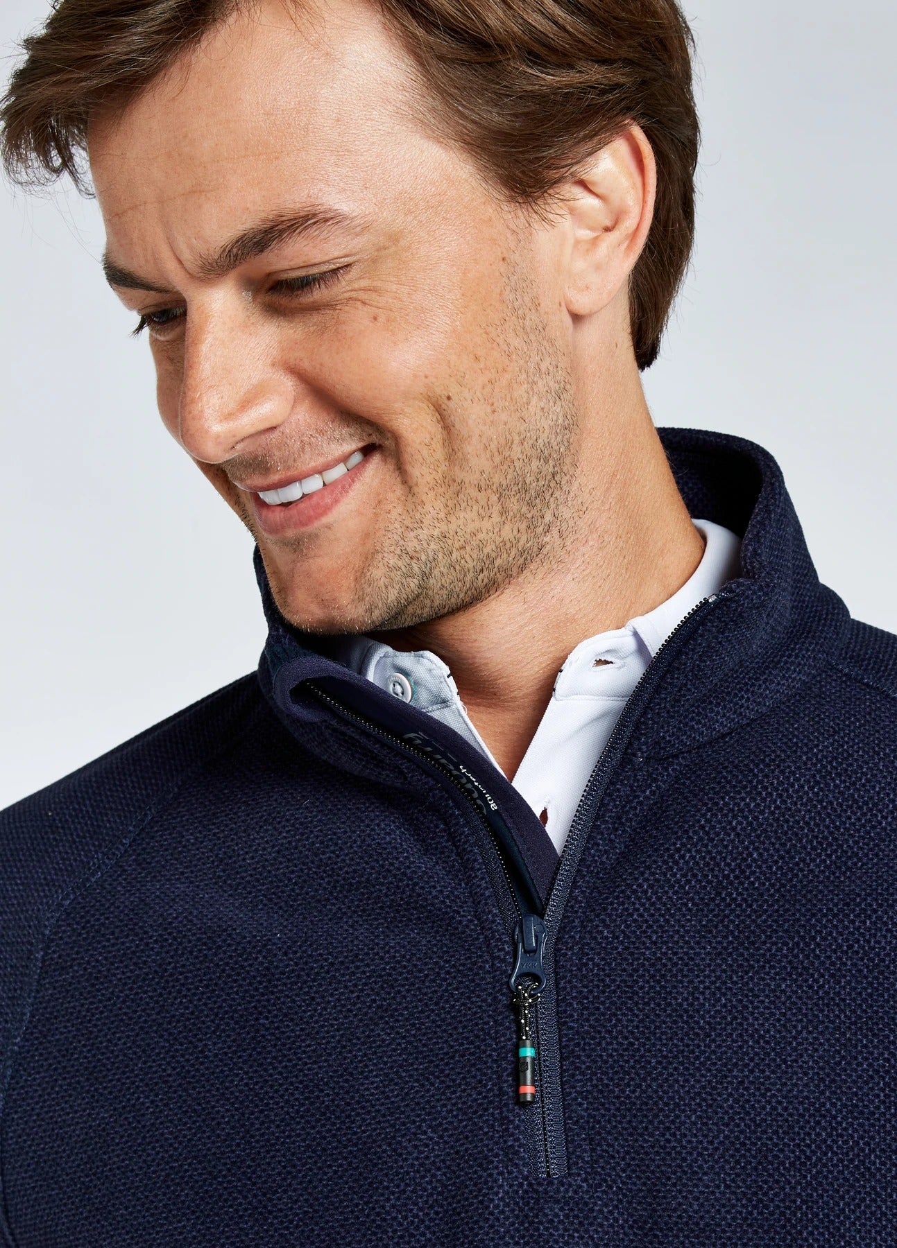 DUBARRY Monaco Unisex 1/4 zip Fleece Sweater NAVY (Online only)* - Henry BucksKnitwear38DS4044 - NAVY - SM