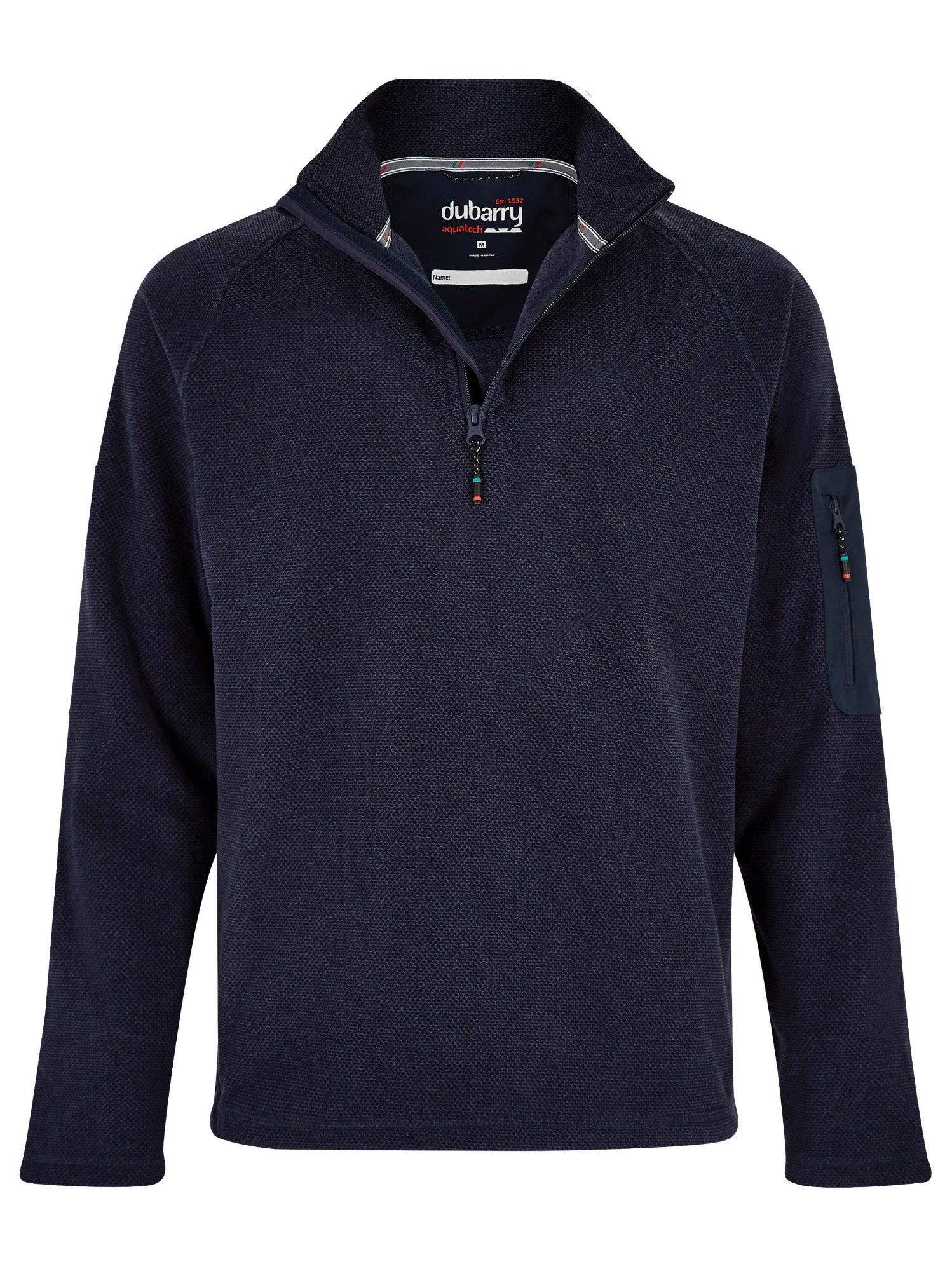 DUBARRY Monaco Unisex 1/4 zip Fleece Sweater NAVY (Online only)* - Henry BucksKnitwear38DS4044 - NAVY - SM