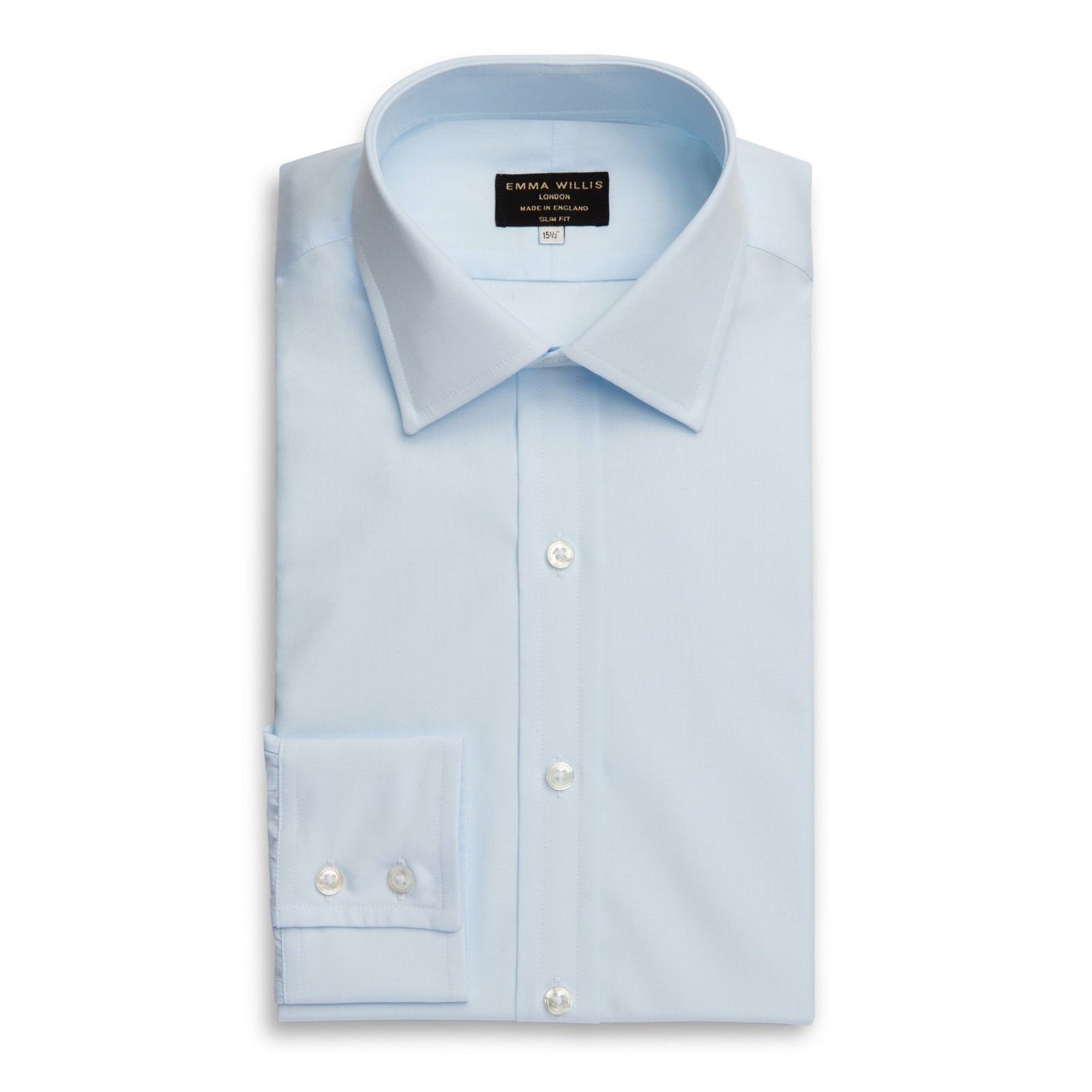 Emma Willis Ice Blue Superior Cotton Shirt - Henry BucksShirts01SS200003 - ICEBLU - 38