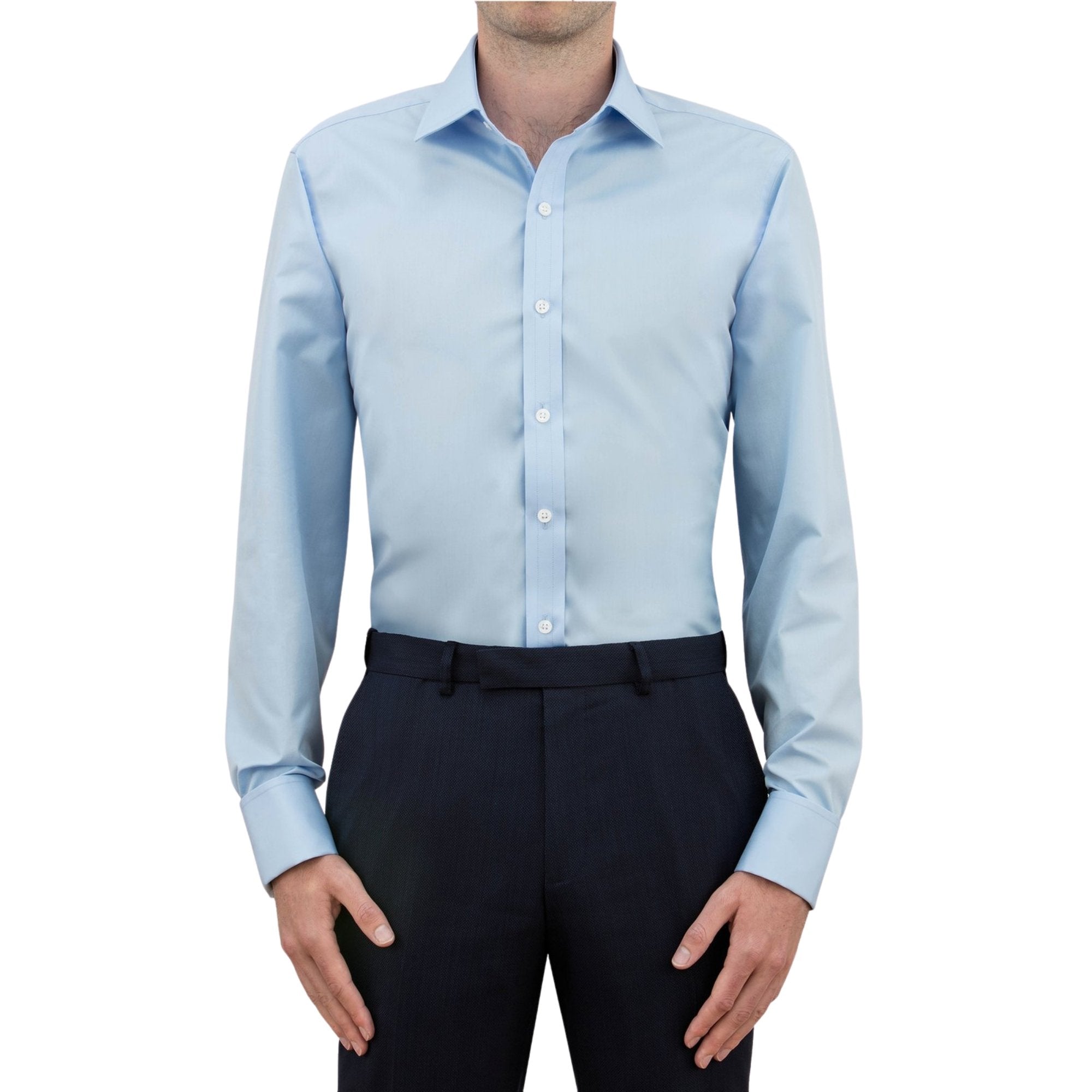 Emma Willis Ice Blue Superior Cotton Shirt - Henry BucksShirts01SS200003 - ICEBLU - 38