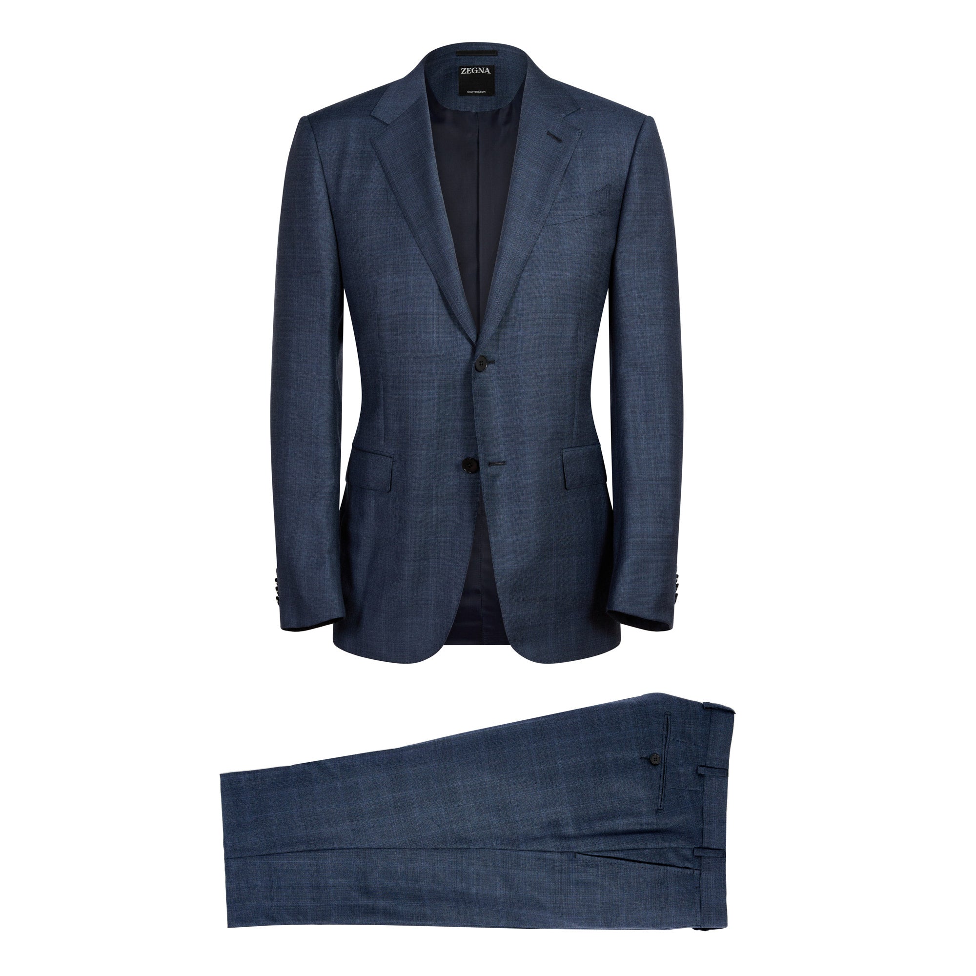 ERMENEGILDO ZEGNA Multi Season Sartorial Suit BLUE REG - Henry BucksSuits23AW231206 - BLUE - R - 48