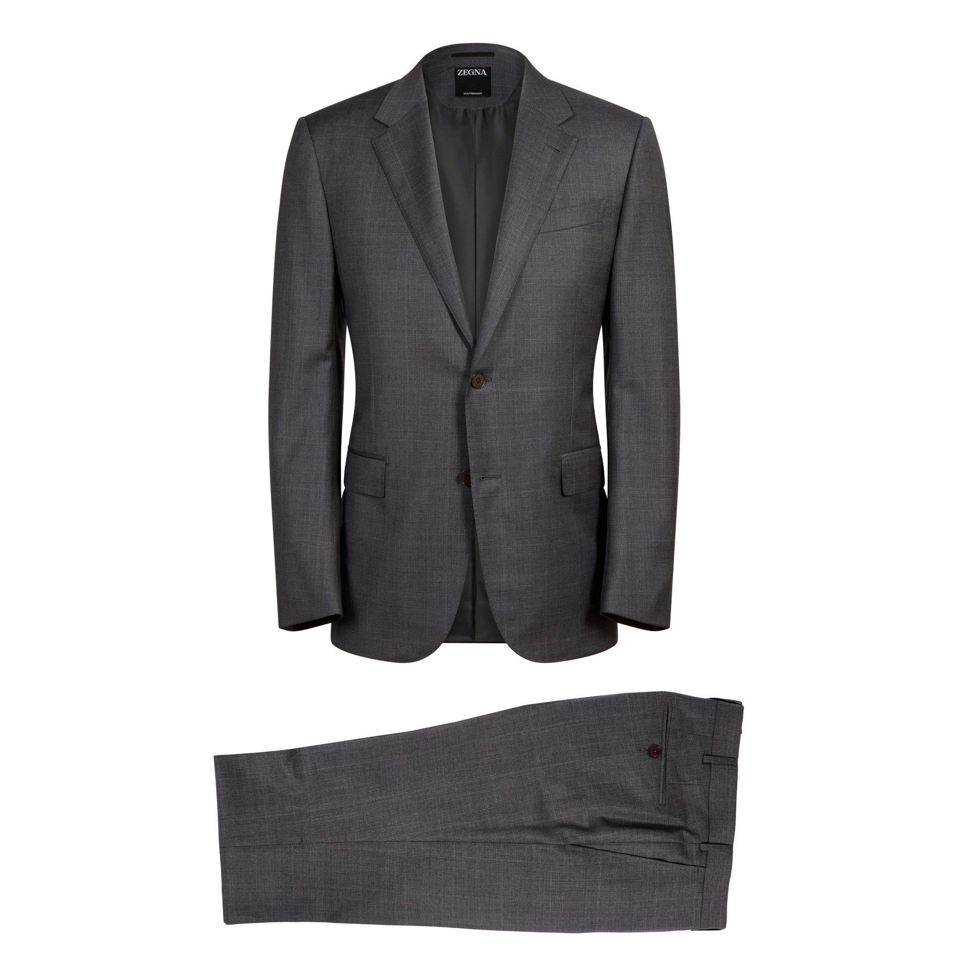 ERMENEGILDO ZEGNA Multi Season Sartorial Suit GREY REG - Henry BucksSuits23AW231204 - GREY - R - 48