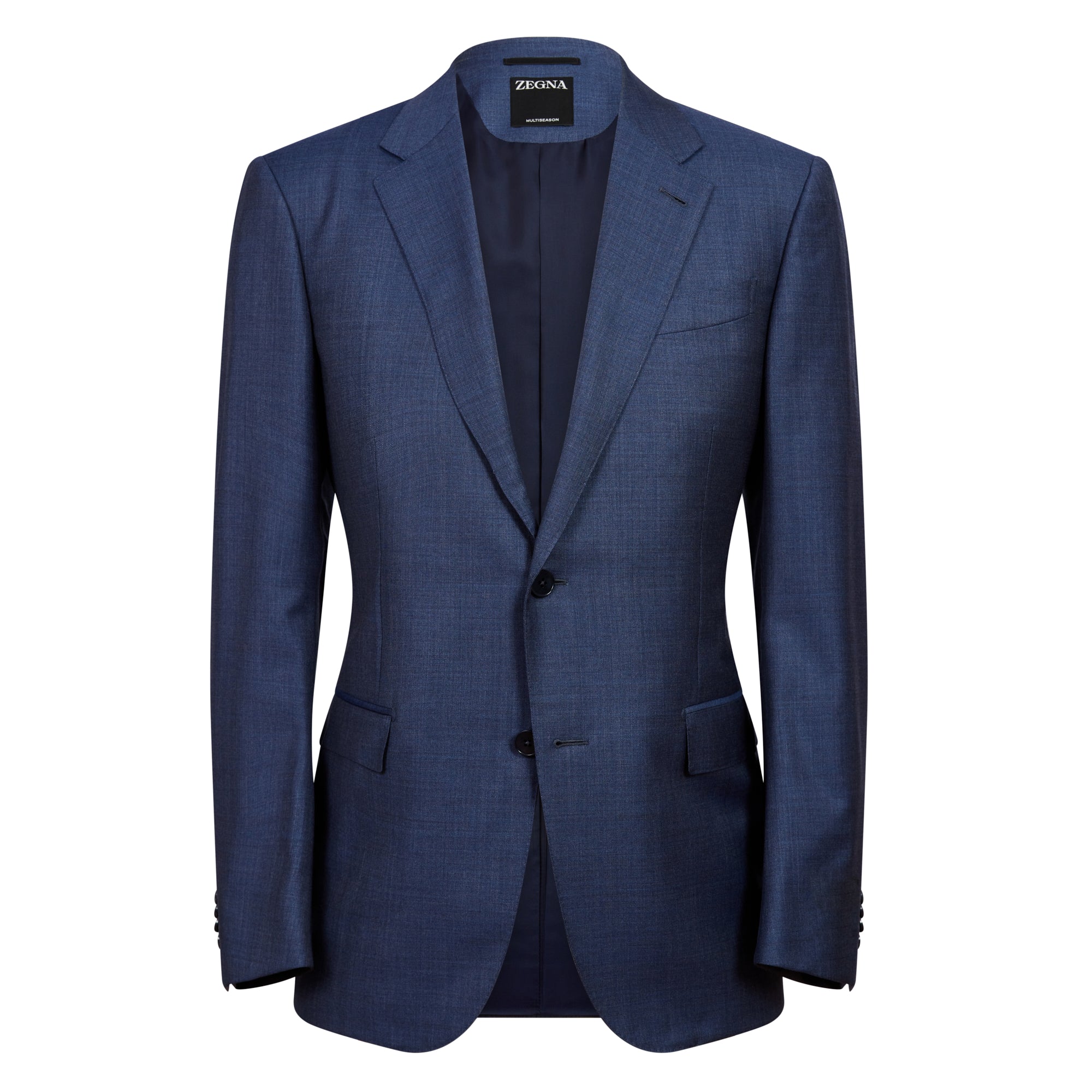 ERMENEGILDO ZEGNA Multi Season Sartorial Suit SOLID BLUE REG - Henry BucksSuits23AW231205 - SLDBLU - R - 48