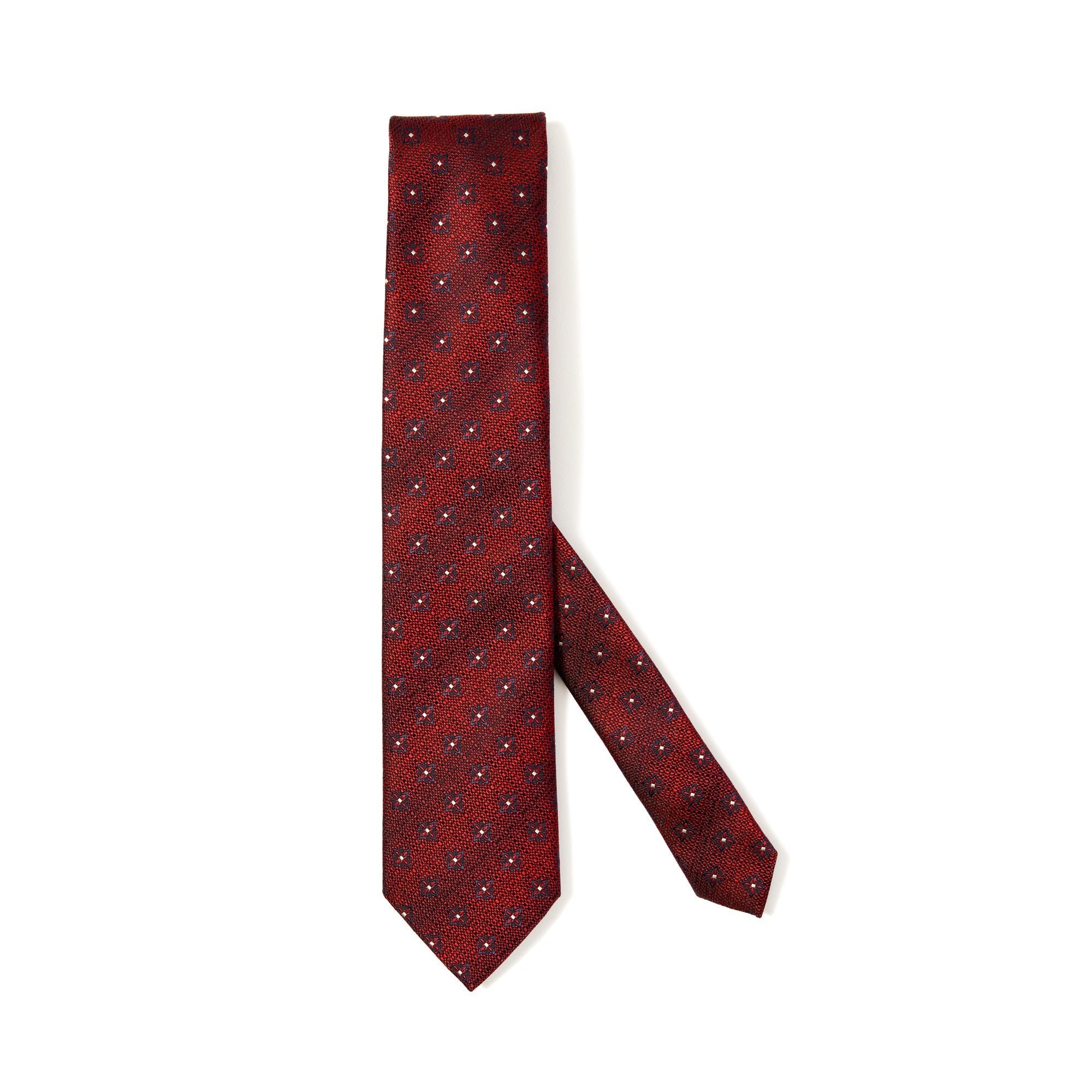 ERMENEGILDO ZEGNA Printed Degrade Tie DARK RED - Henry BucksTies13SS220001 - DKRED