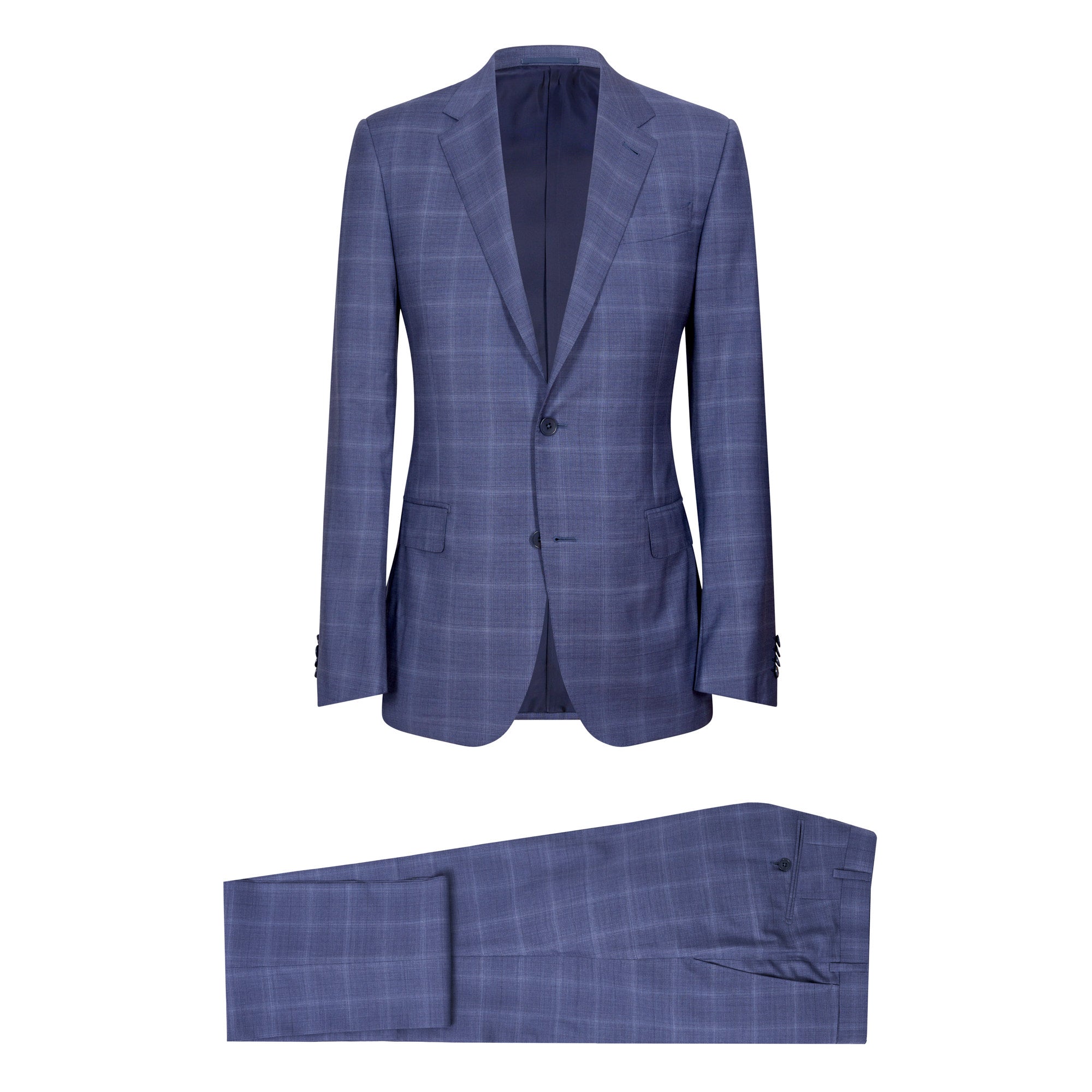 ERMENEGILDO ZEGNA Pure Wool Milano Suit BLUE - Henry BucksSuits23SS220006 - NAVY - R - 48