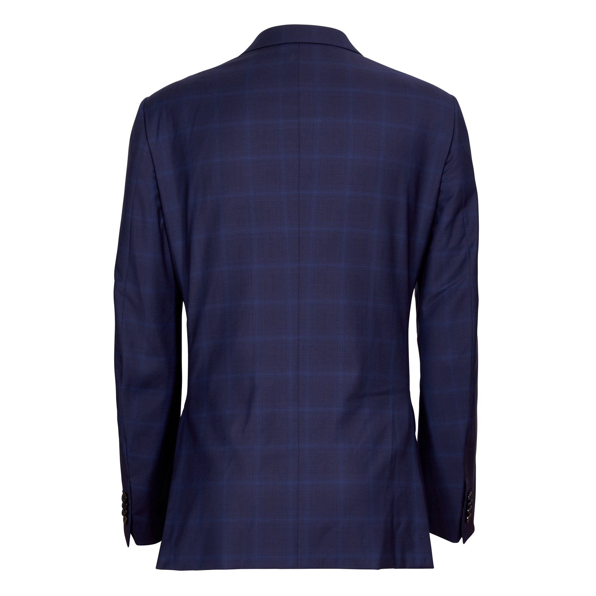 ERMENEGILDO ZEGNA Pure Wool Milano Suit NAVY CHECK - Henry BucksSuits23SS220005 - NAVY - R - 48