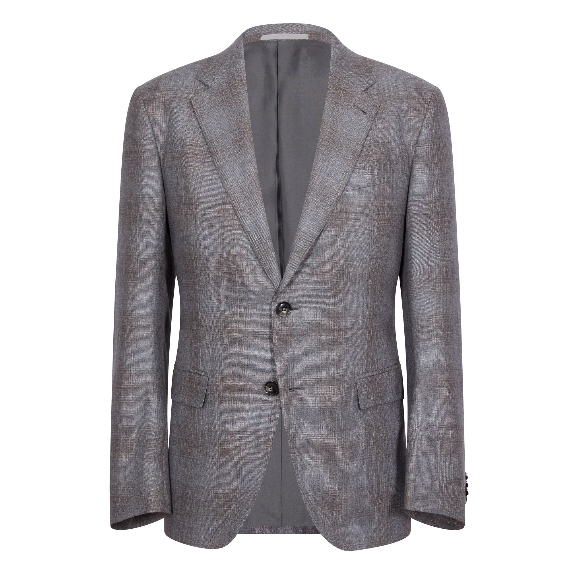 ERMENEGILDO ZEGNA Wool Cashmere Blazer Jacket GREY REG - Henry BucksBlazers33AW221201 - GREY - R - 48