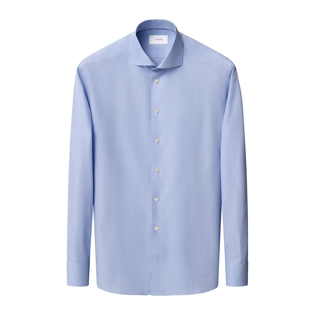 ETON Breeze Cotton Shirt BLUE - Henry Bucks