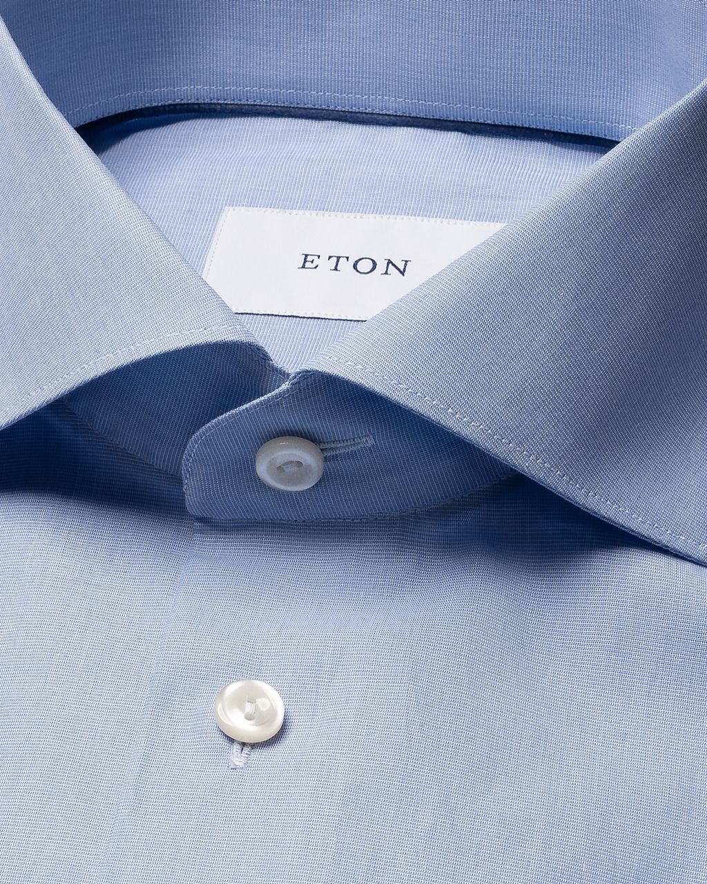 ETON Breeze Cotton Shirt BLUE - Henry Bucks