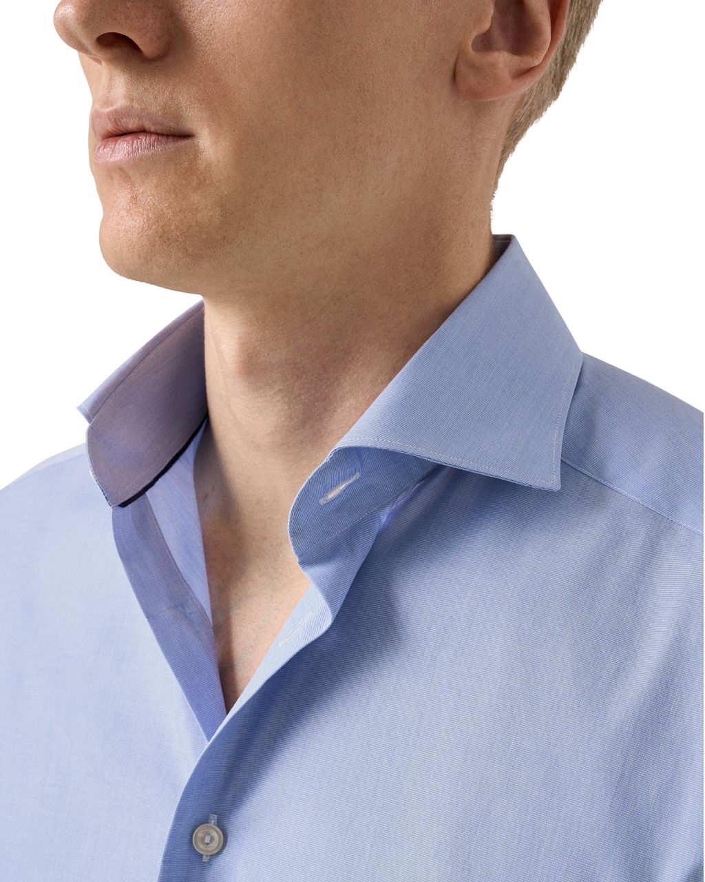 ETON Breeze Cotton Shirt BLUE - Henry Bucks