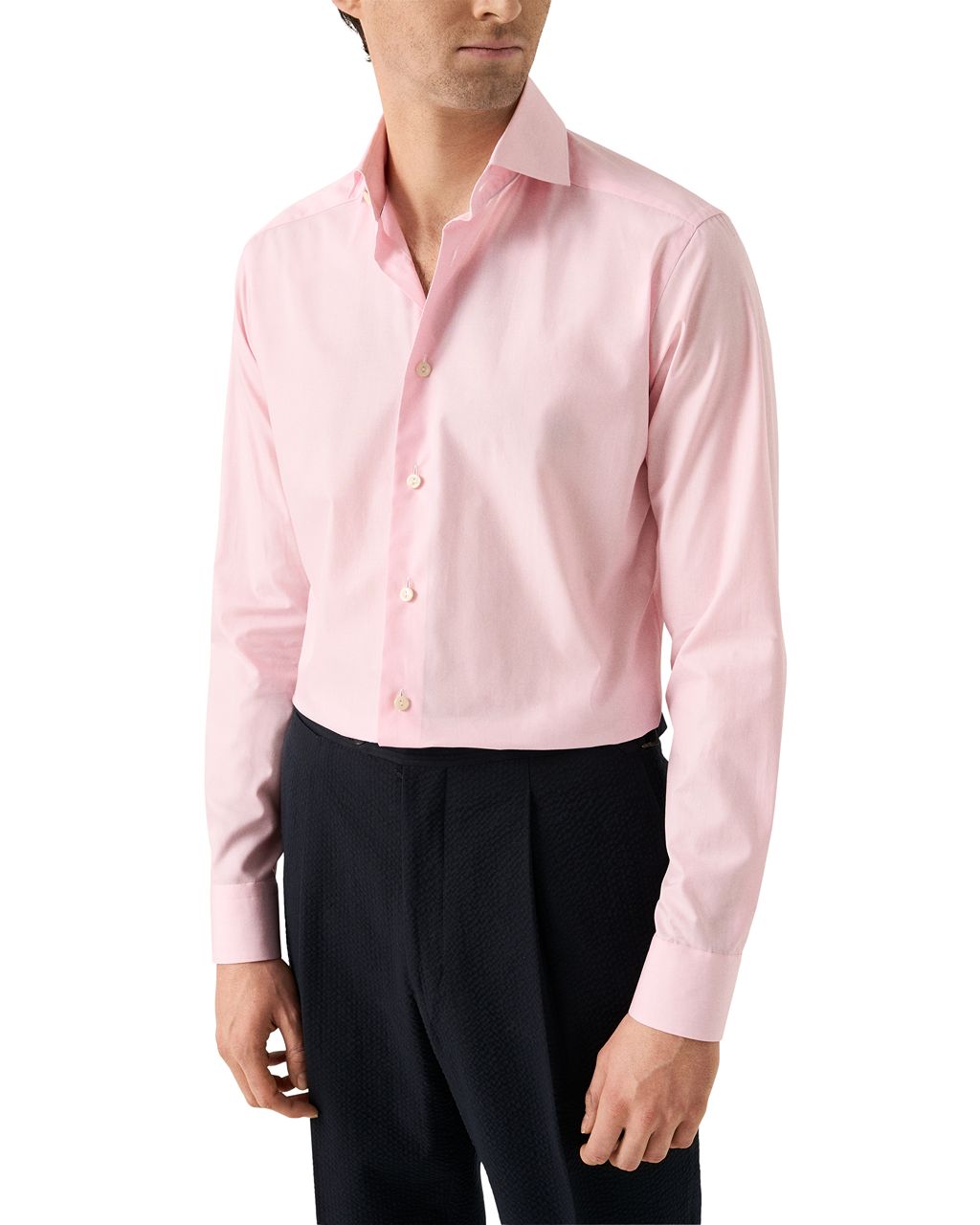 ETON Breeze Cotton Shirt PINK - Henry Bucks