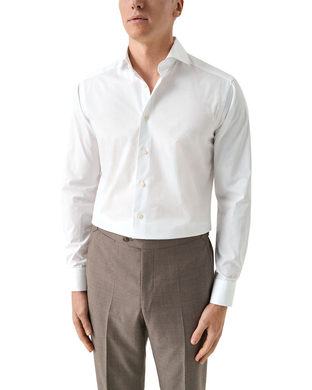 ETON Breeze Cotton Shirt WHITE - Henry Bucks