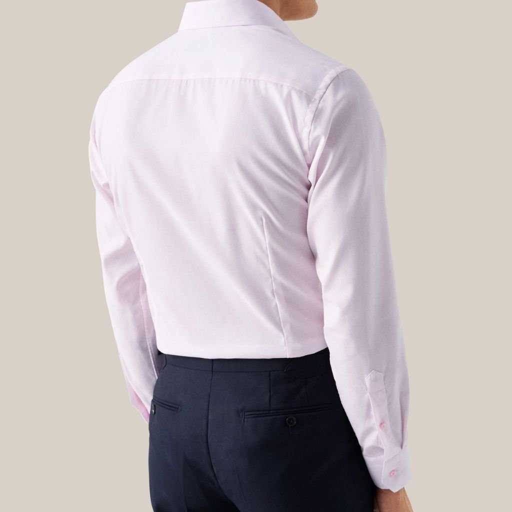 ETON Cotton Oxford Contemporary Fit Single Cuff Shirt PINK - Henry Bucks