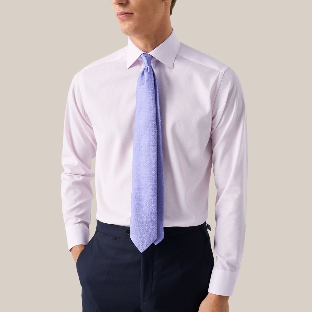 ETON Cotton Oxford Contemporary Fit Single Cuff Shirt PINK - Henry Bucks