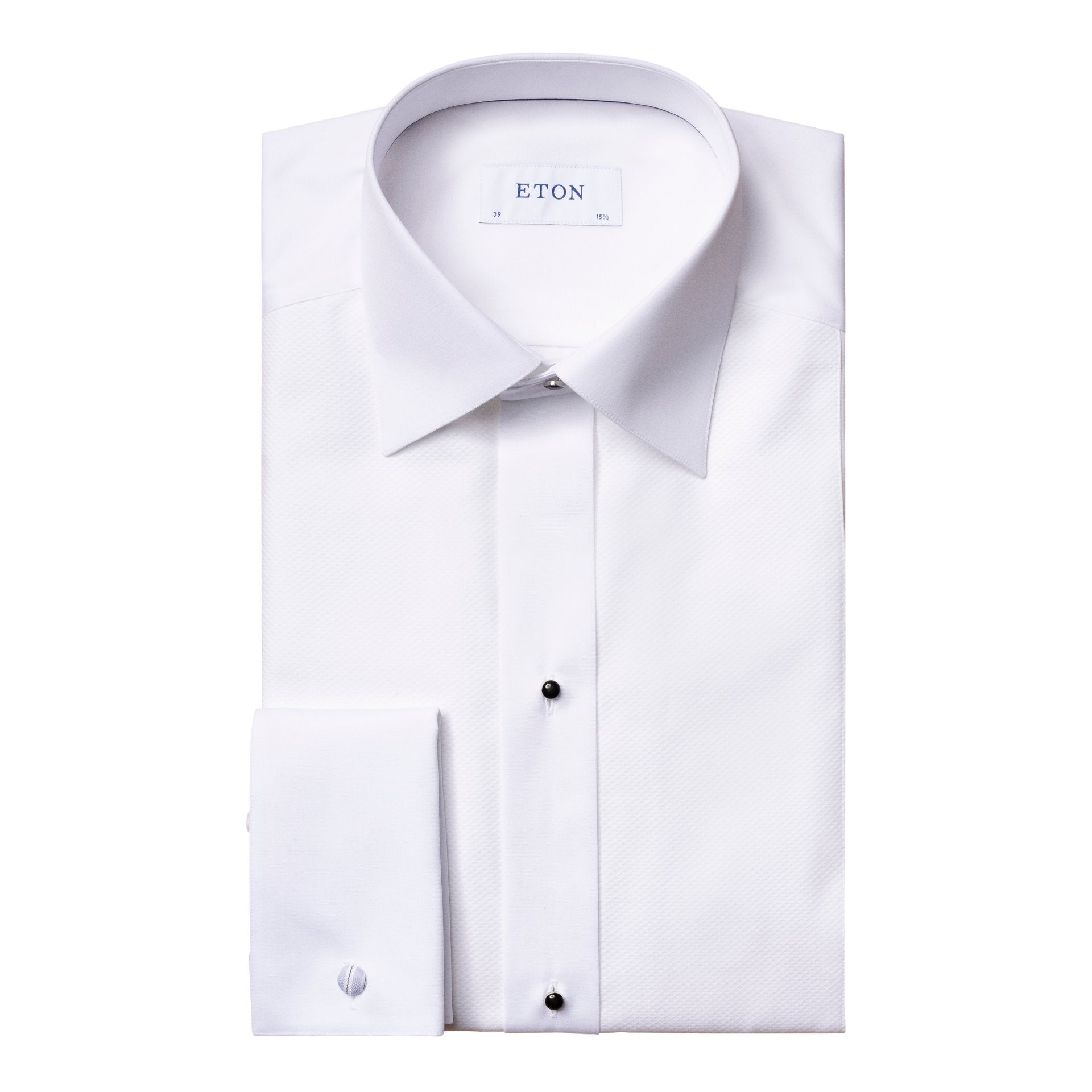 ETON Marcella Stud Front Cotton Dinner Shirt WHITE - Henry BucksShirts9000116 - WHTE - DC - TAIL - 38