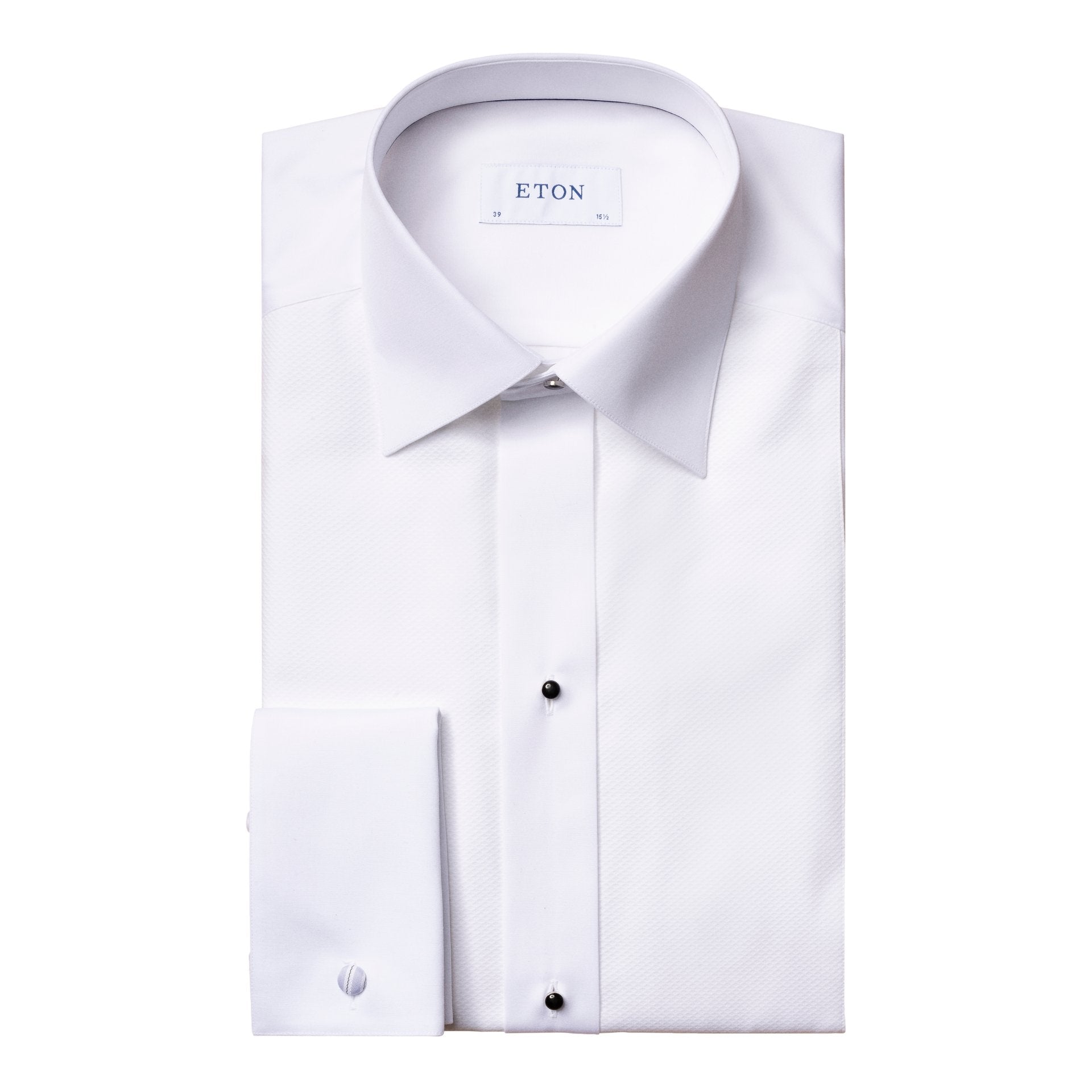 ETON Marcella Stud Front Cotton Dinner Shirt WHITE - Henry BucksShirts9000116 - WHTE - DC - TAIL - 38