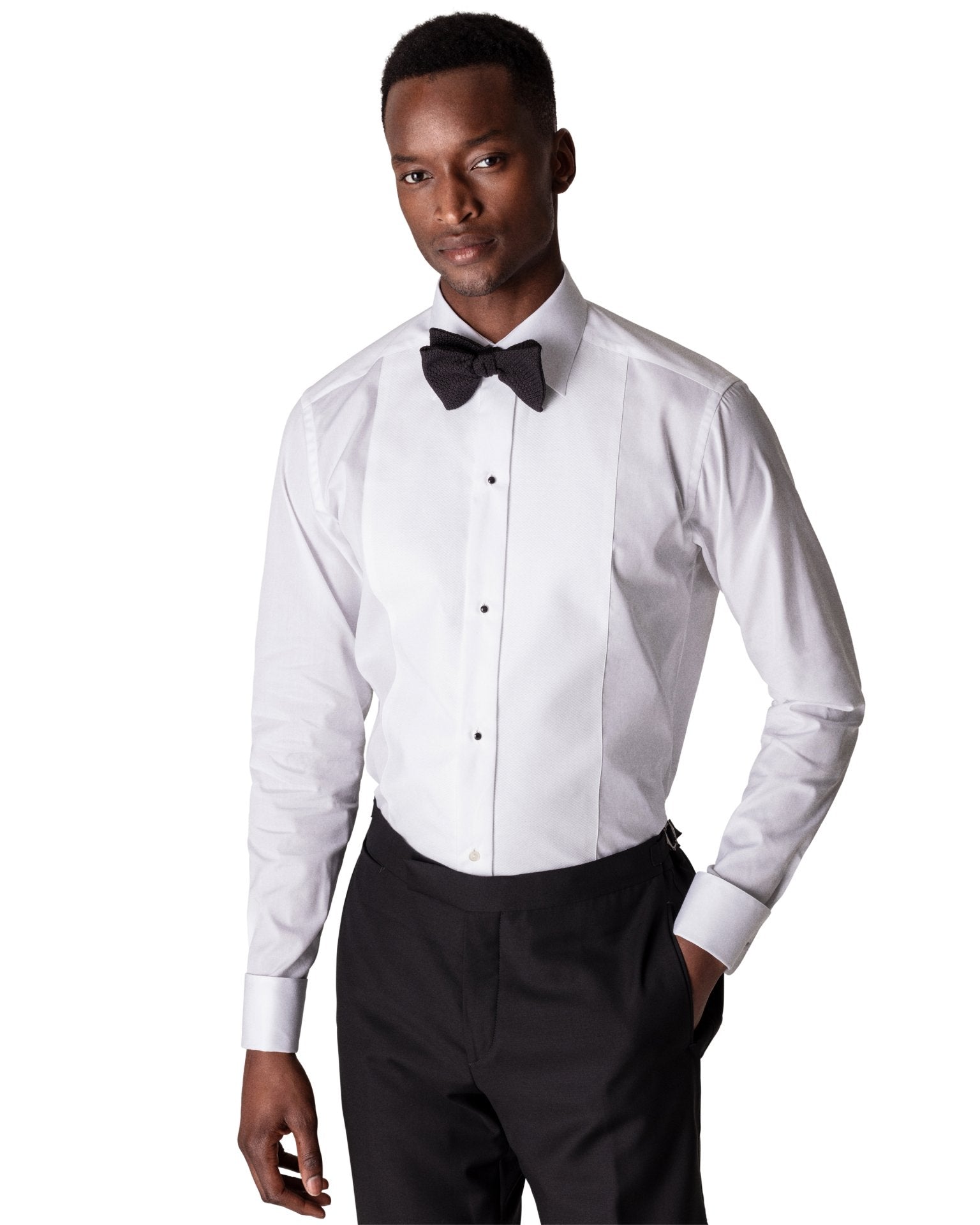 ETON Marcella Stud Front Cotton Dinner Shirt WHITE - Henry BucksShirts9000116 - WHTE - DC - TAIL - 38