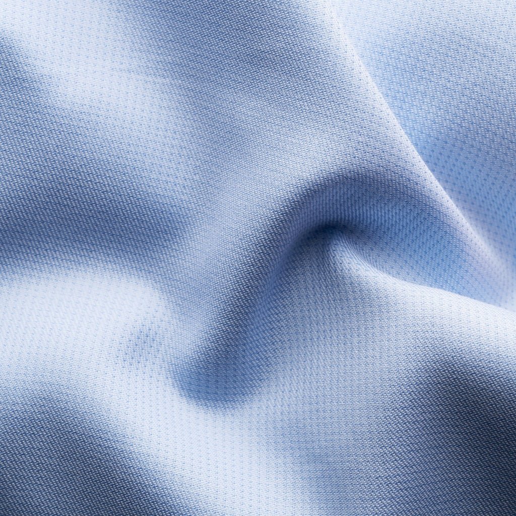 ETON Pin Dot Signature Twill Shirt Sigle Cuff Classic Fit MID BLUE - Henry Bucks