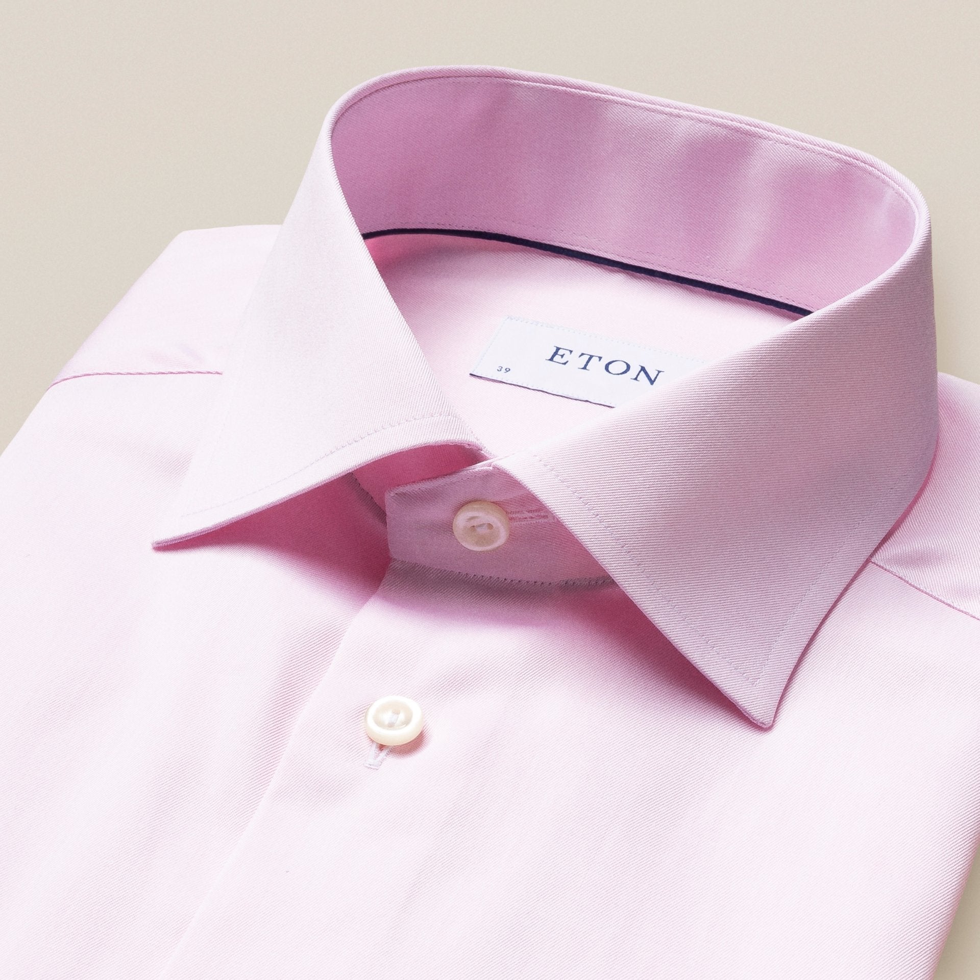 ETON plain buttoned shirt light pink SC - CONTEMPORARY FIT - Henry BucksShirts61SS230020 - LTPINK - SC - CONT - 39