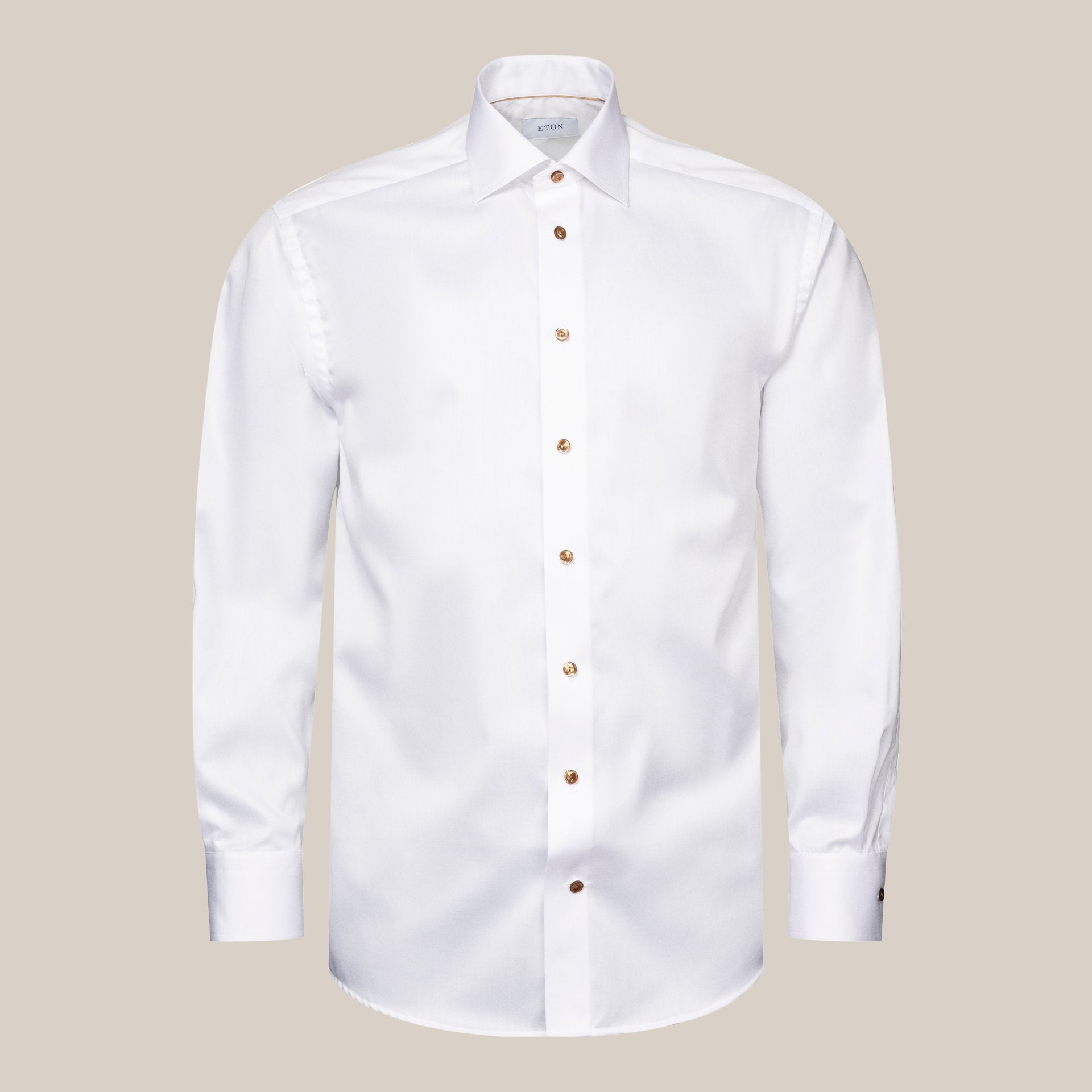 ETON Plain Buttoned Shirt SC - Contemporary Fit WHITE - Henry BucksShirts61SS230019 - WHTE - SC - CONT - 39